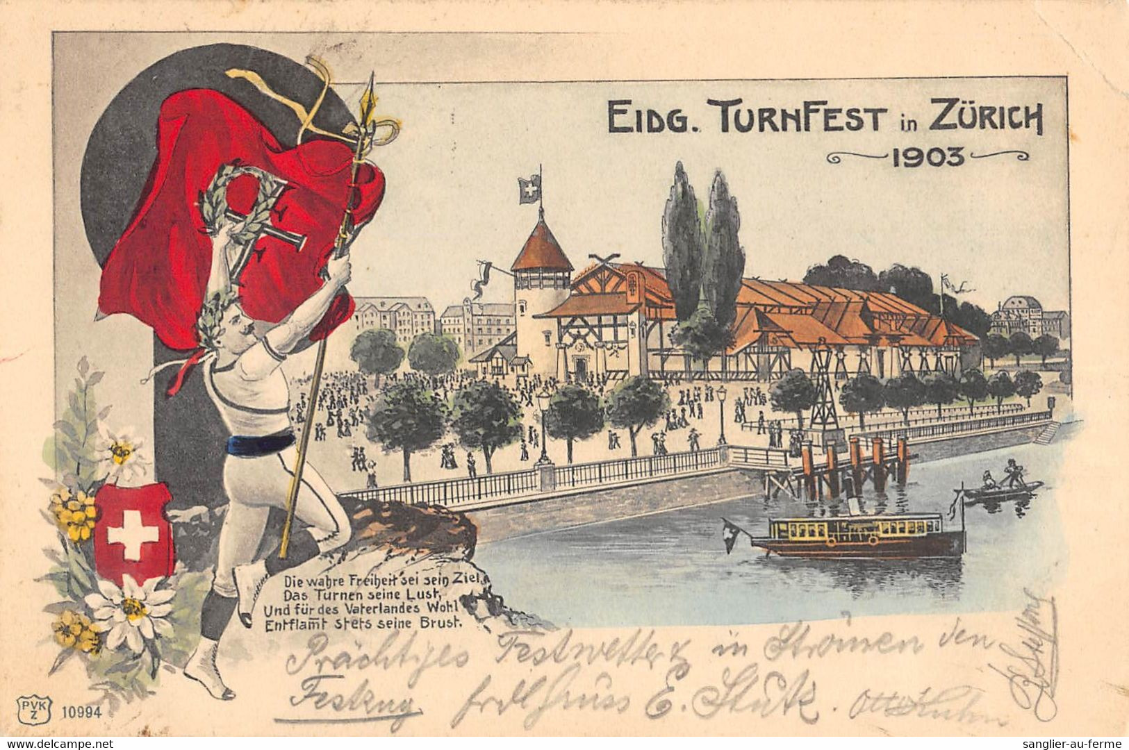CPA SUISSE EIDG TURNFEST IN ZURICH 1903 - Zürich
