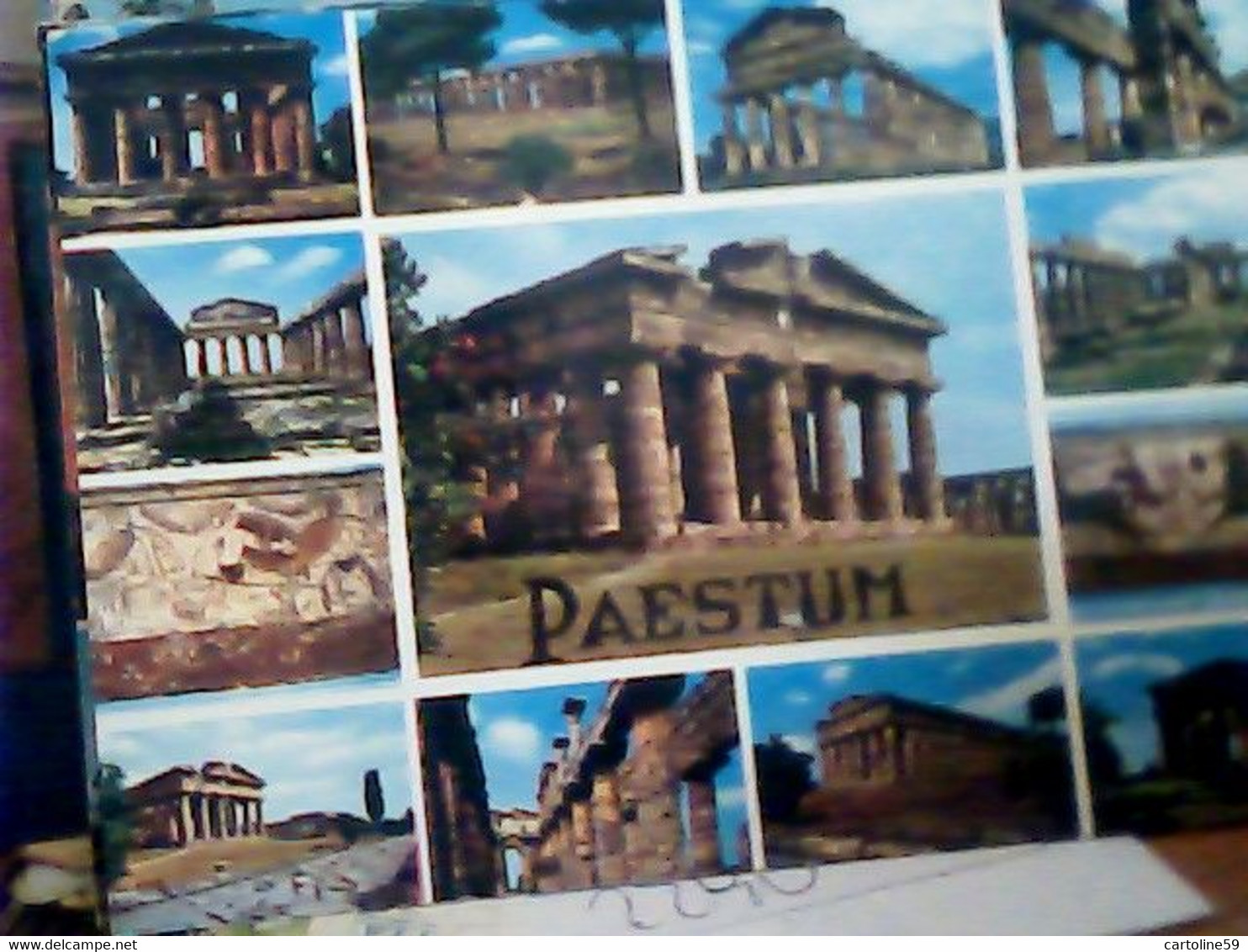 25 CARDS  PAESTUM SA VEDUTE SALUTI CAMPING  VBN1960<  IN5374 - Salerno