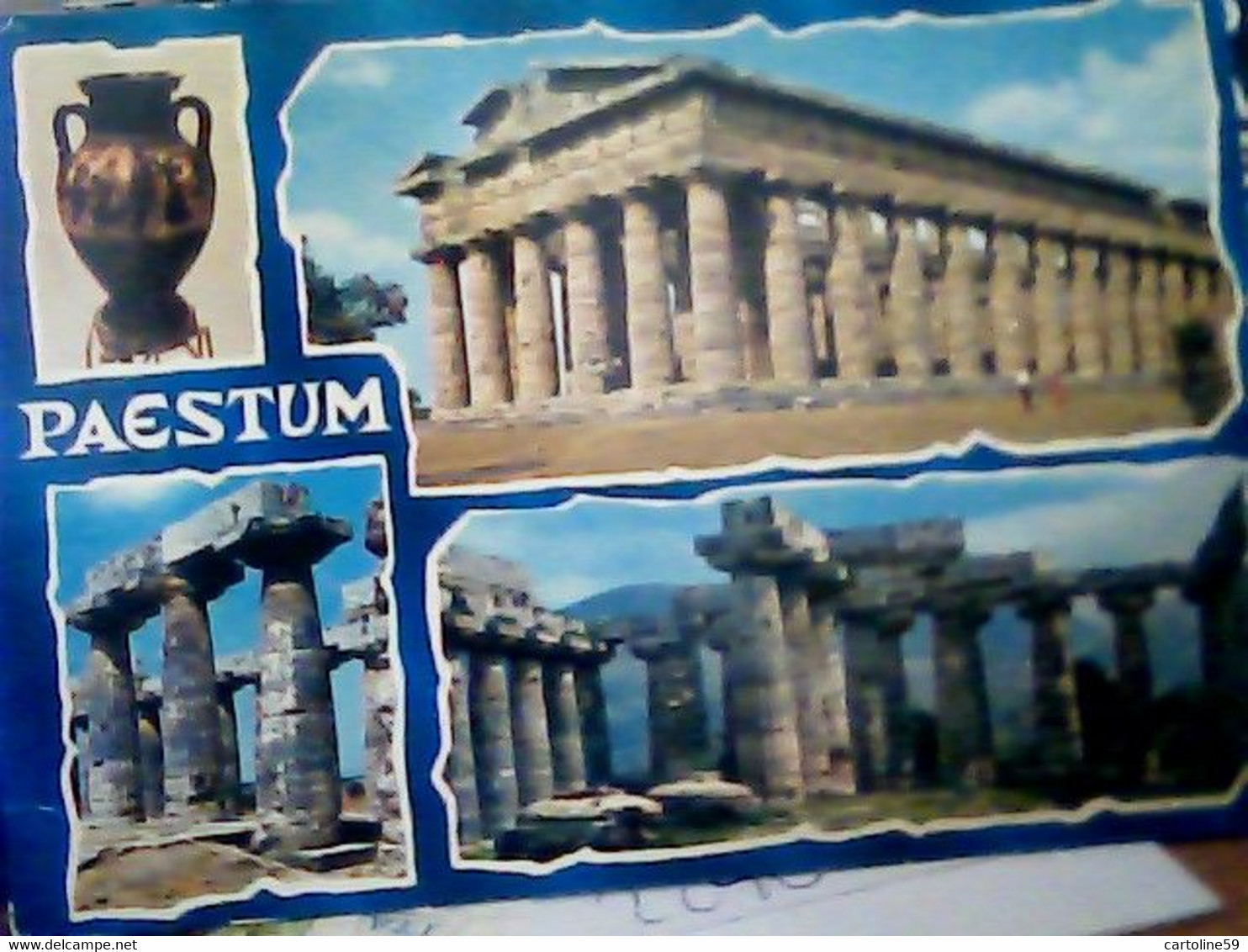 25 CARDS  PAESTUM SA VEDUTE SALUTI CAMPING  VBN1960<  IN5374 - Salerno