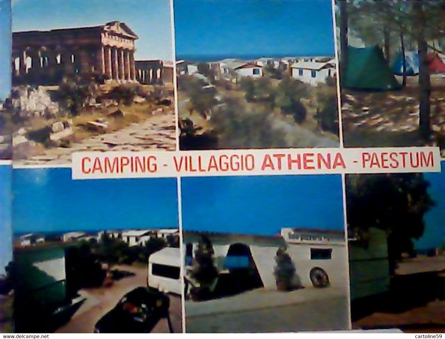 25 CARDS  PAESTUM SA VEDUTE SALUTI CAMPING  VBN1960<  IN5374