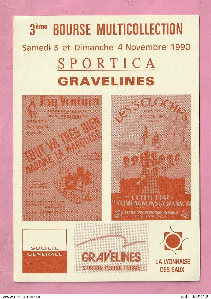 59 - NORD - CARTE SOUVENIR - MULTICOLLECTION 1990 SPORTICA GRAVELINES Près DUNKERQUE - - Gravelines