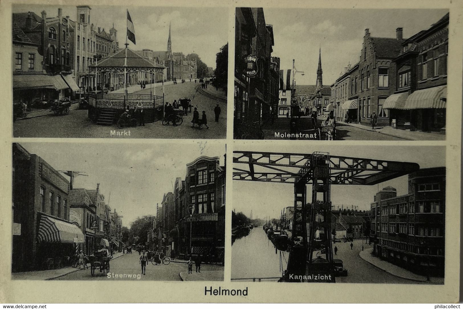 Helmond // Meerluik Oa Markt - Steenweg - Molenstraat 1934 - Helmond