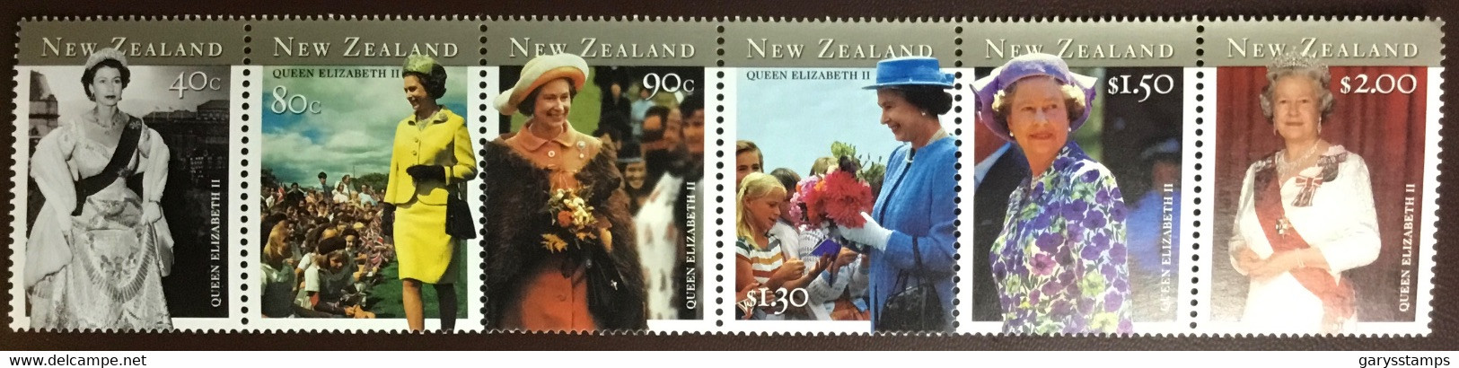 New Zealand 2001 Queen’s 75th Birthday Strip MNH - Andere & Zonder Classificatie