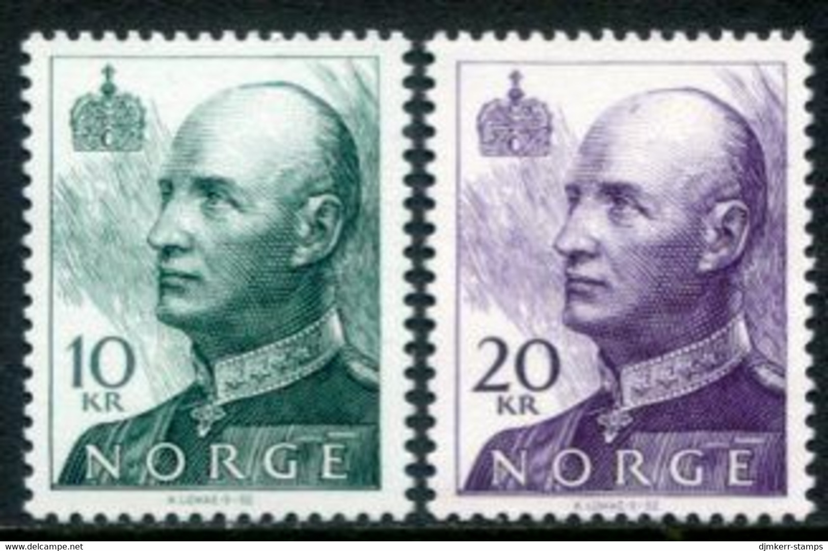 NORWAY 1993 Definitive: King Harald V 10 Kr. 20 Kr. On Phosphor Paper Perforated 13¼:13 MNH / **.   Michel 1131Ay-32Ay - Ungebraucht
