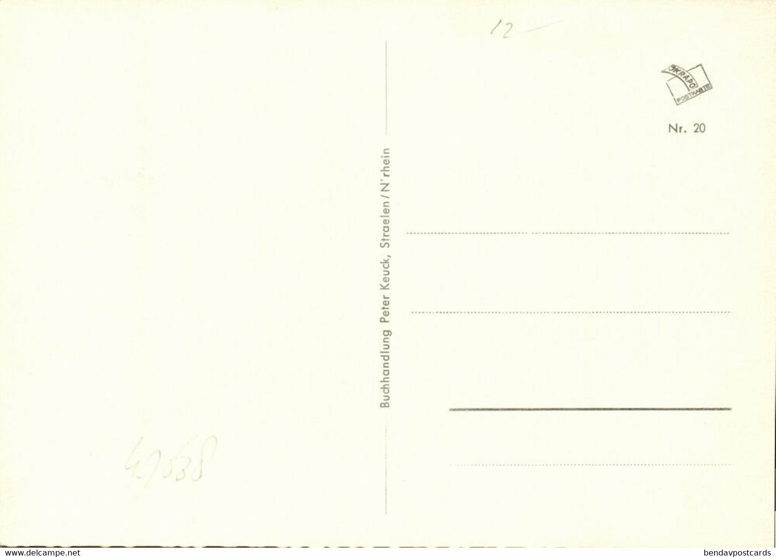 STRAELEN, Rhein. Lehranstalt Für Obst- Und Gemüsebau (1950s) AK - Straelen