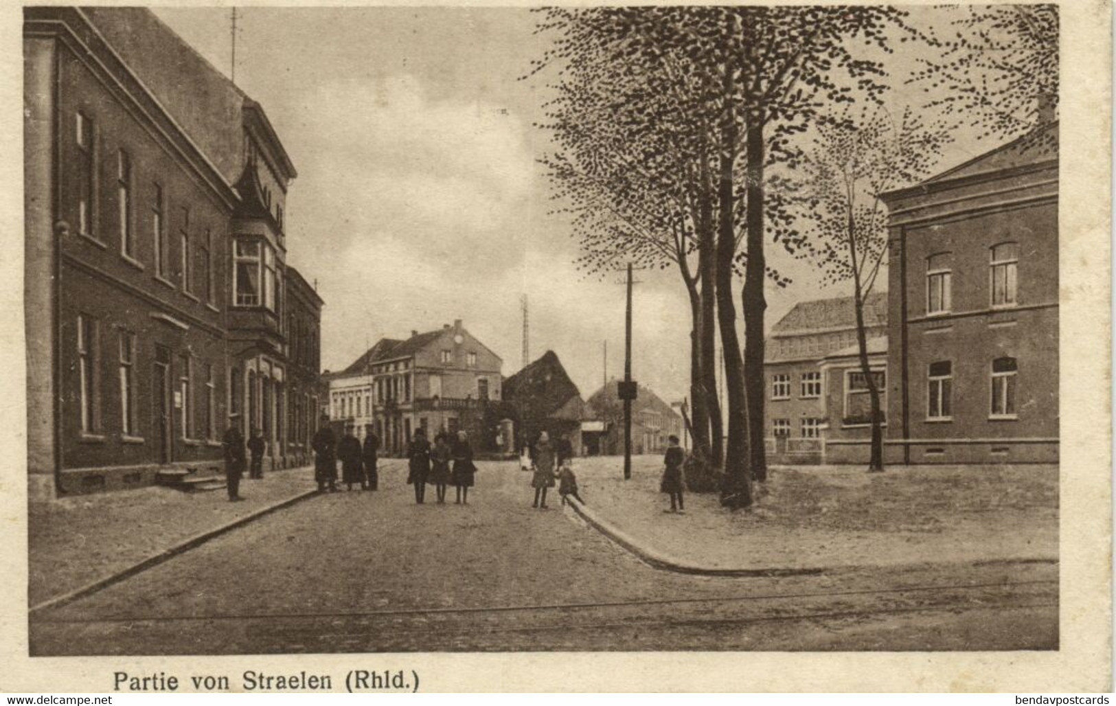 STRAELEN, Straßenszene Mit Menschen (1910s) AK - Straelen