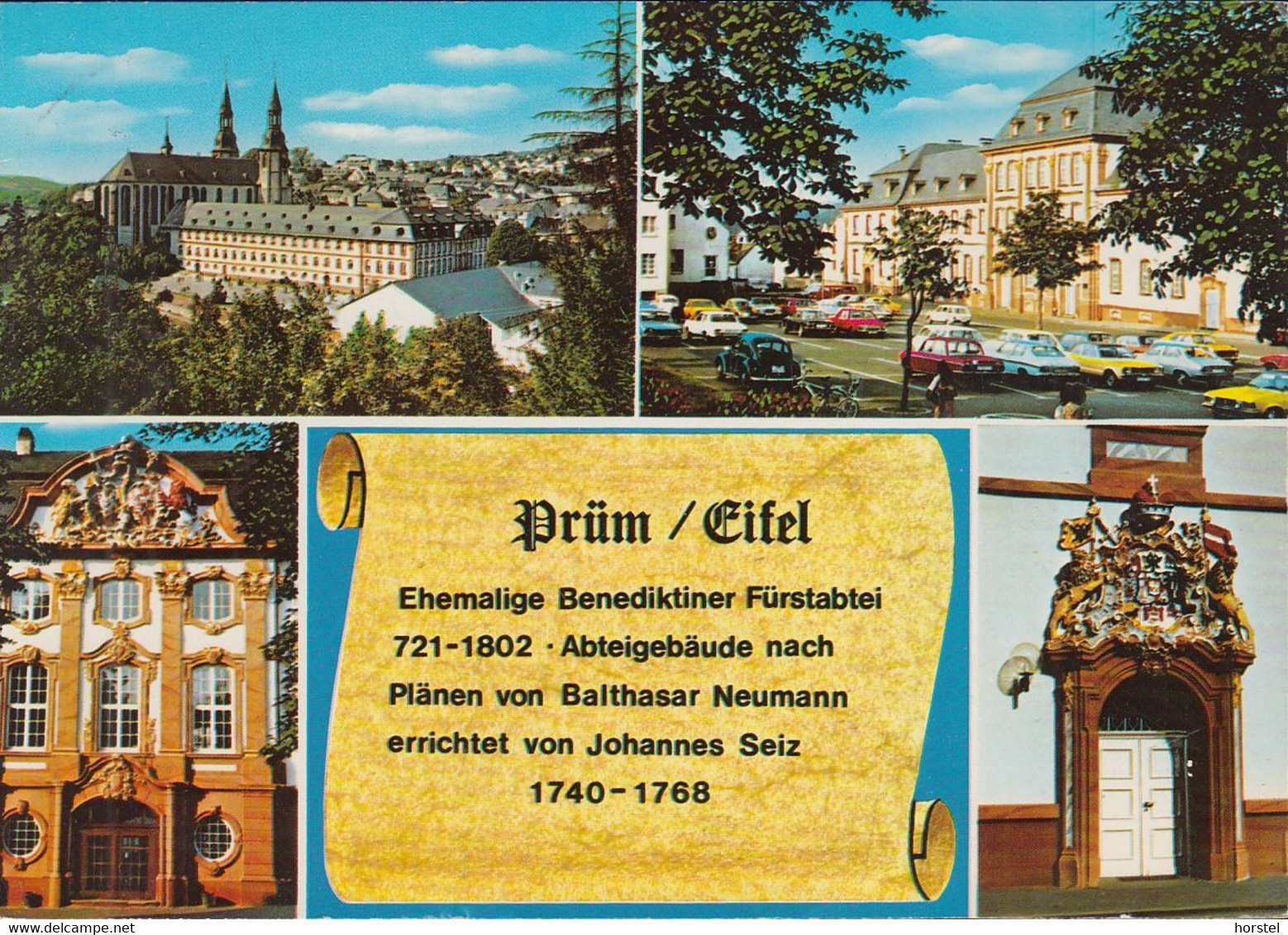 D-54595 Prüm - Eifel - Alte Ansichten - Parkplatz - Cars - VW Käfer - Ford Taunus Coupe - Nice Stamp - Prüm