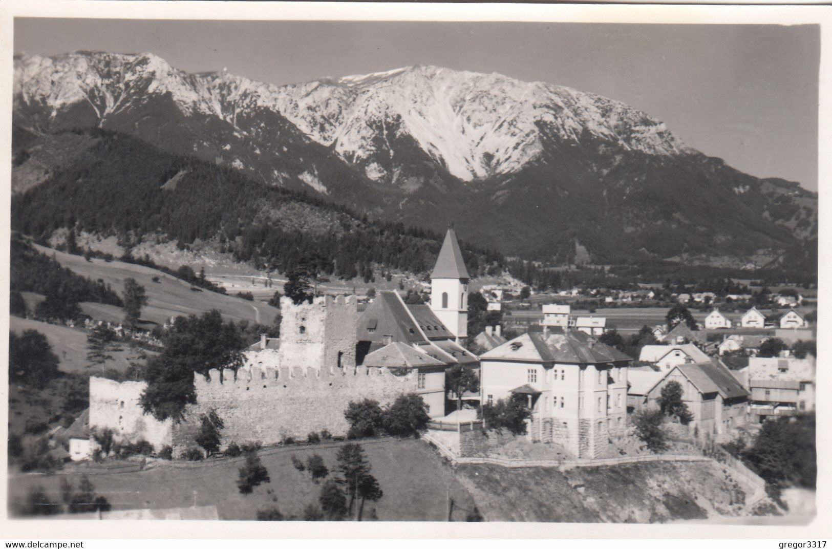 A8353) PUCHBERG A. SCHNEEBERG - Super VARIANGTE - Alt 1!!  Burg Ruine Kirche Häuser - Schneeberggebiet