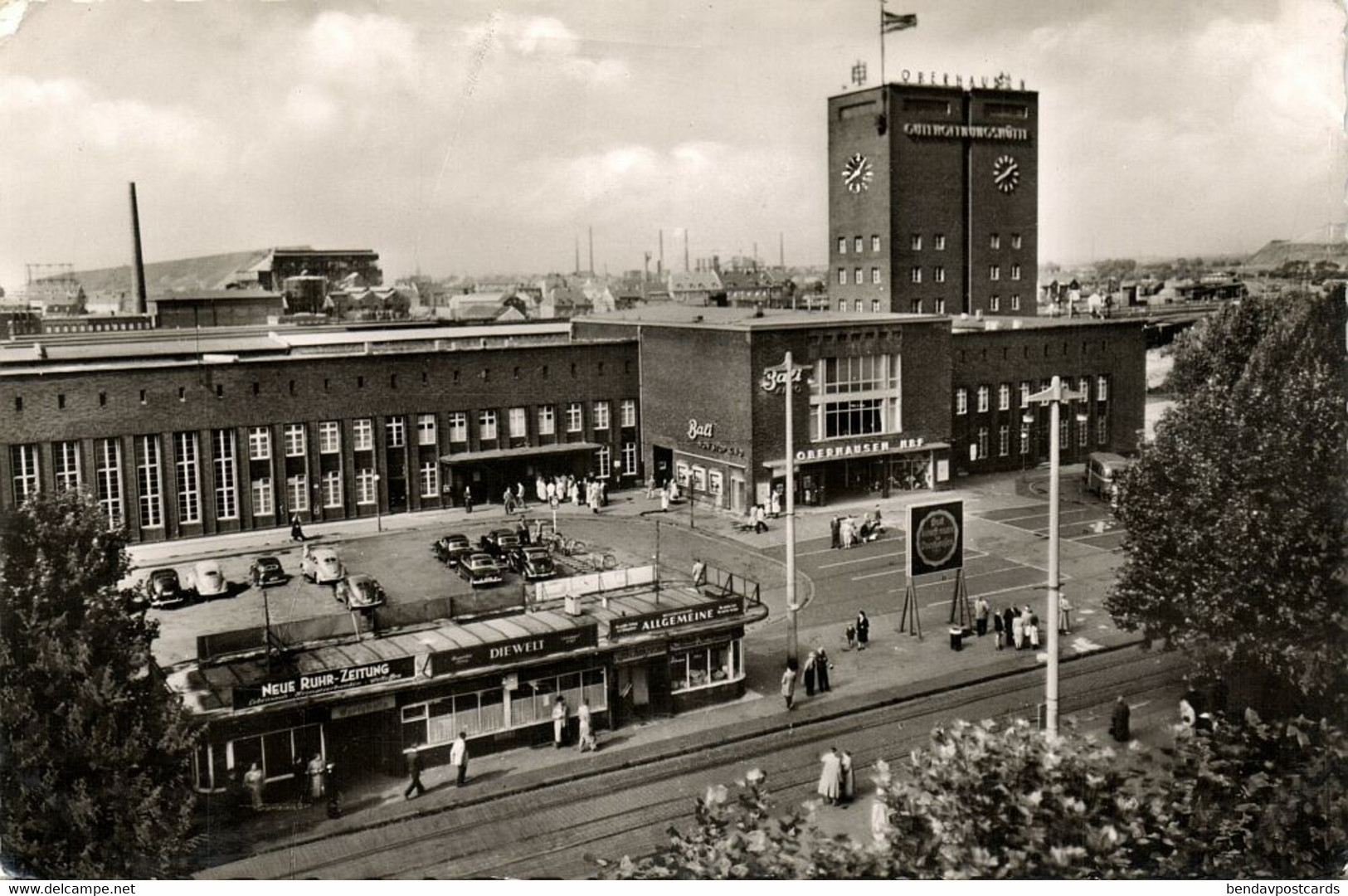 OBERHAUSEN, Hauptbahnhof (1960) AK - Oberhausen