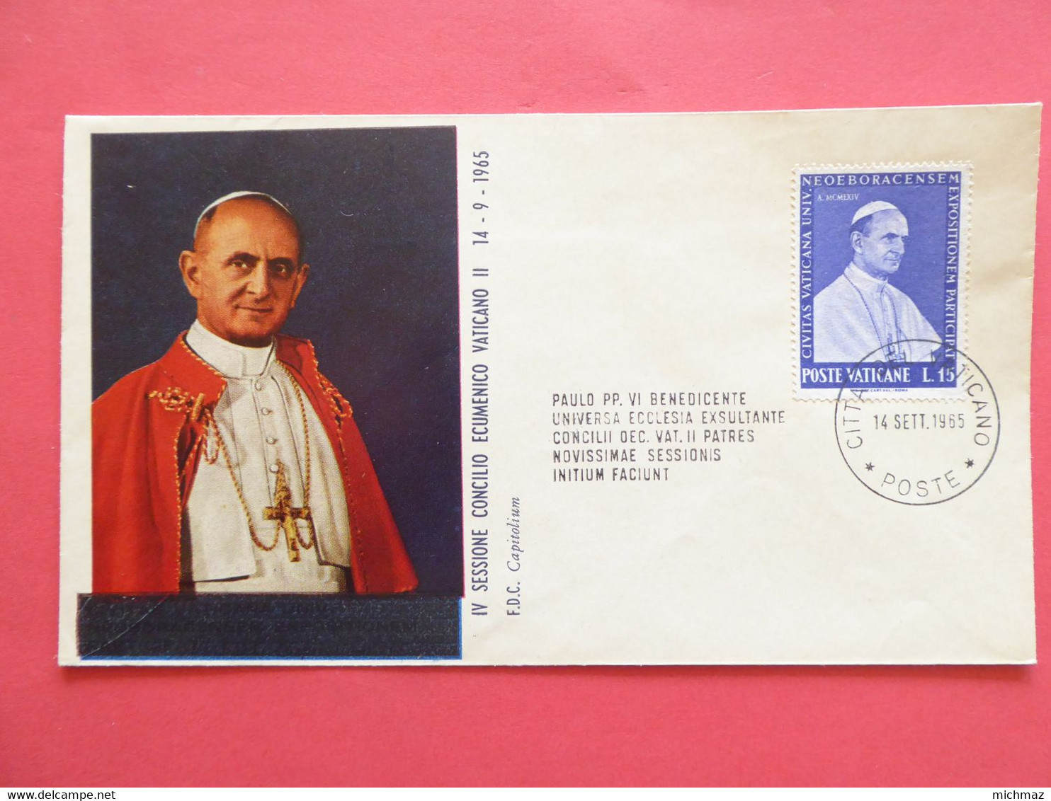 Lot enveloppes souvenirs + carte VATICAN