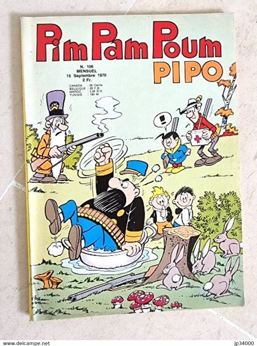 PIM PAM POUM PIPO: N°106 Septembre 1970. Edition Lug. - Pim Pam Poum