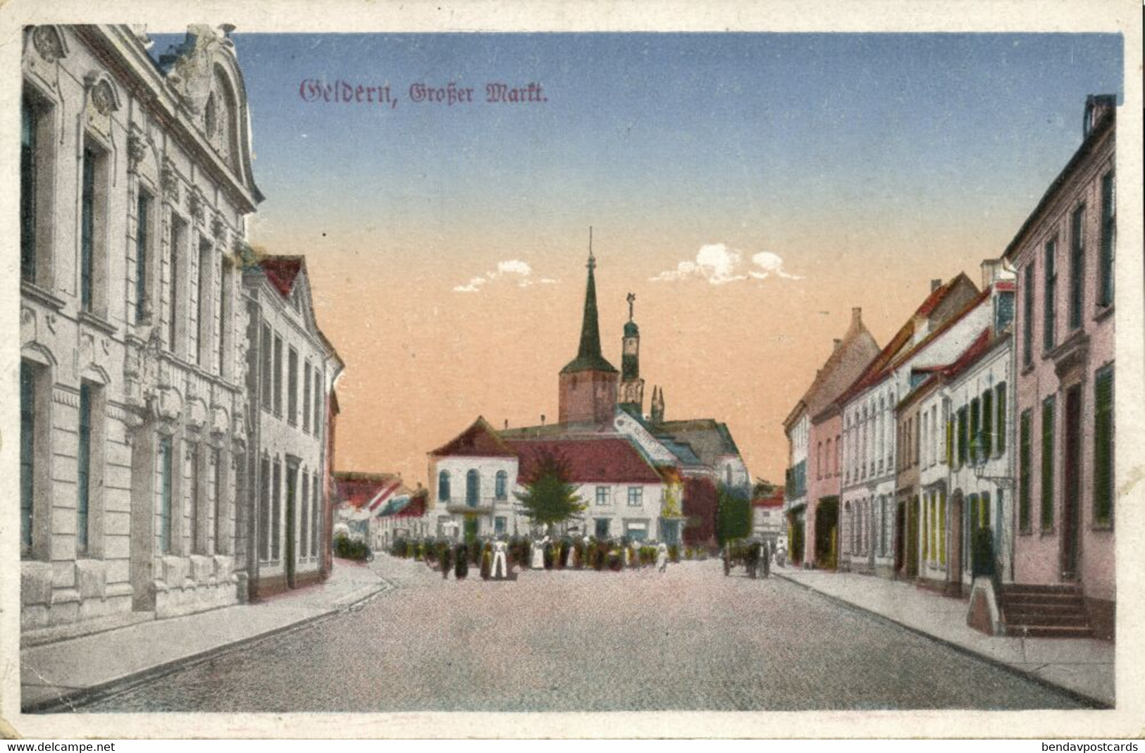 GELDERN, Großer Markt (1920s) AK - Geldern