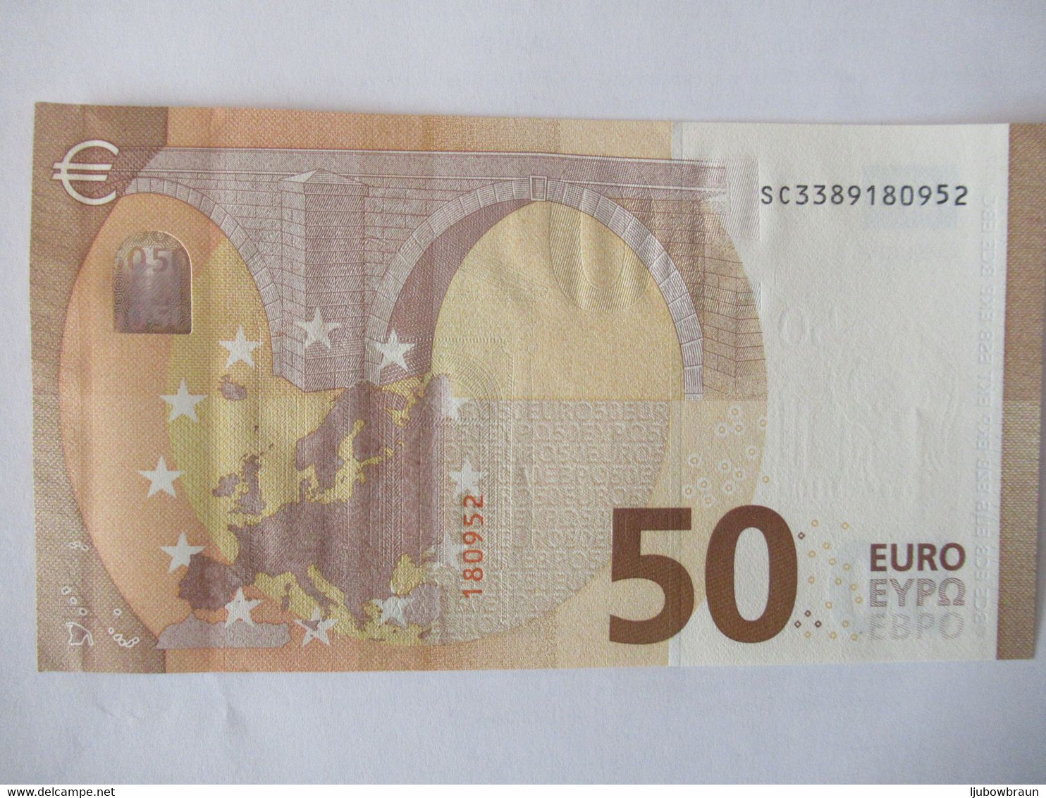 50 Euro-Schein SC (S029) Draghi, Unc. - 50 Euro