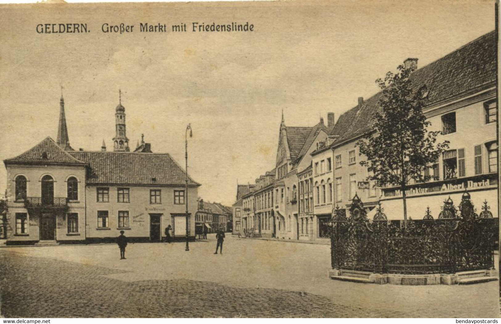 GELDERN, Großer Markt Mit Friedenslinde (1920) AK - Geldern