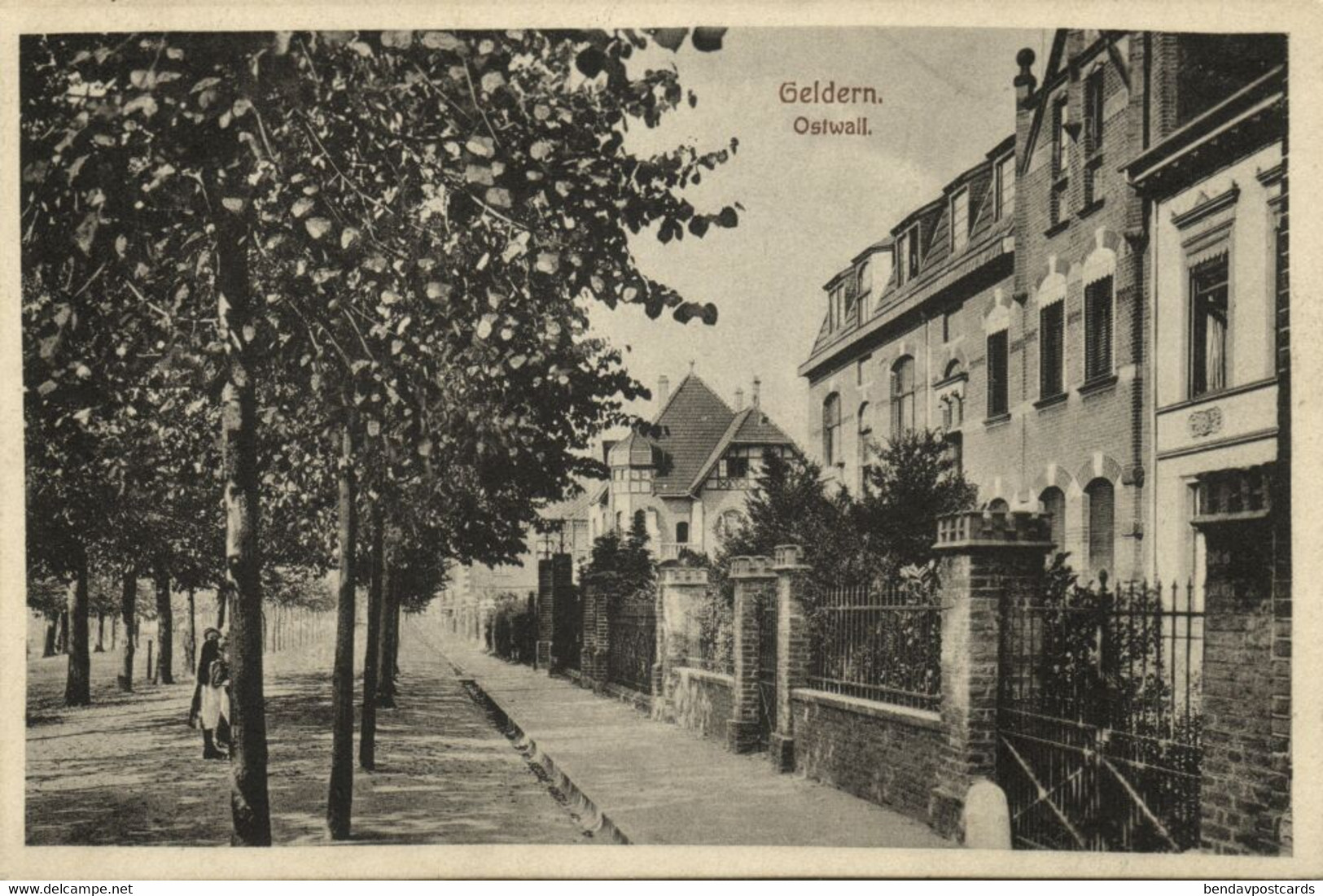 GELDERN, Ostwall (1920s) AK - Geldern