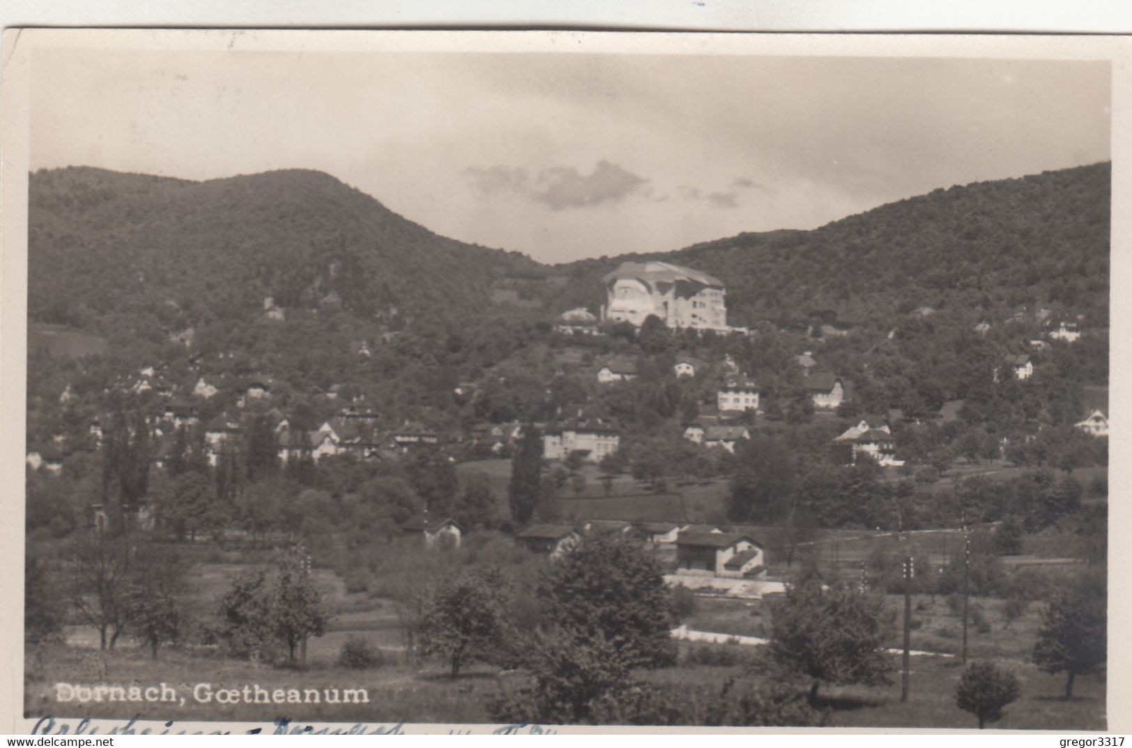 A8385) DORNACH - GOETHEANUM - Tolle Alte S/W AK Mit Häuern Der Umgebung ALT ! ! 1924 - Dornach
