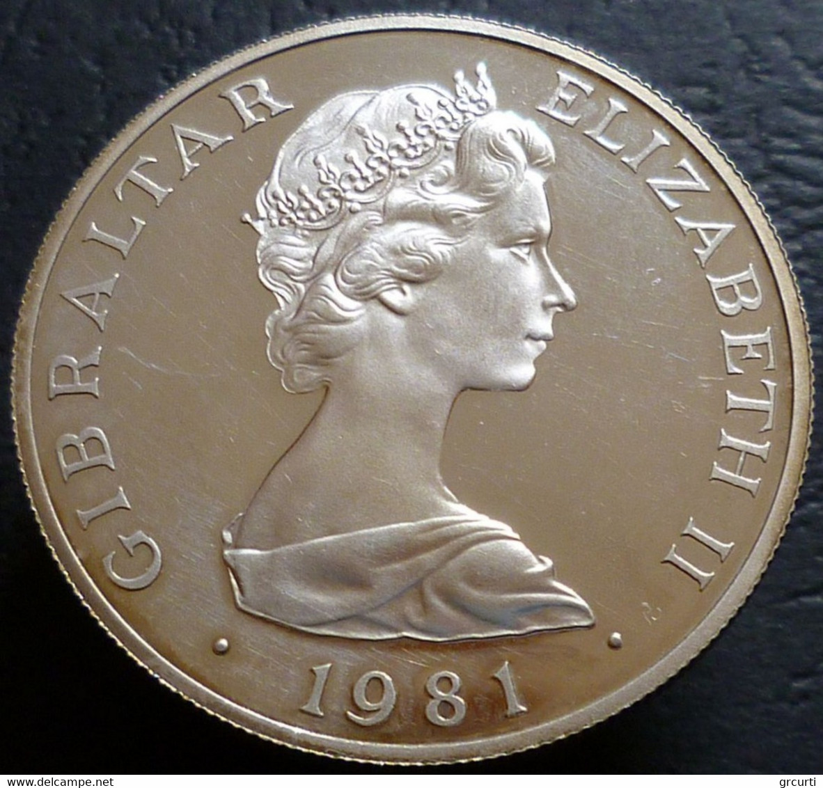 Gibilterra - Crown 1981 - Nozze Del Principe Carlo E Lady Diana - KM# 14a - Gibraltar