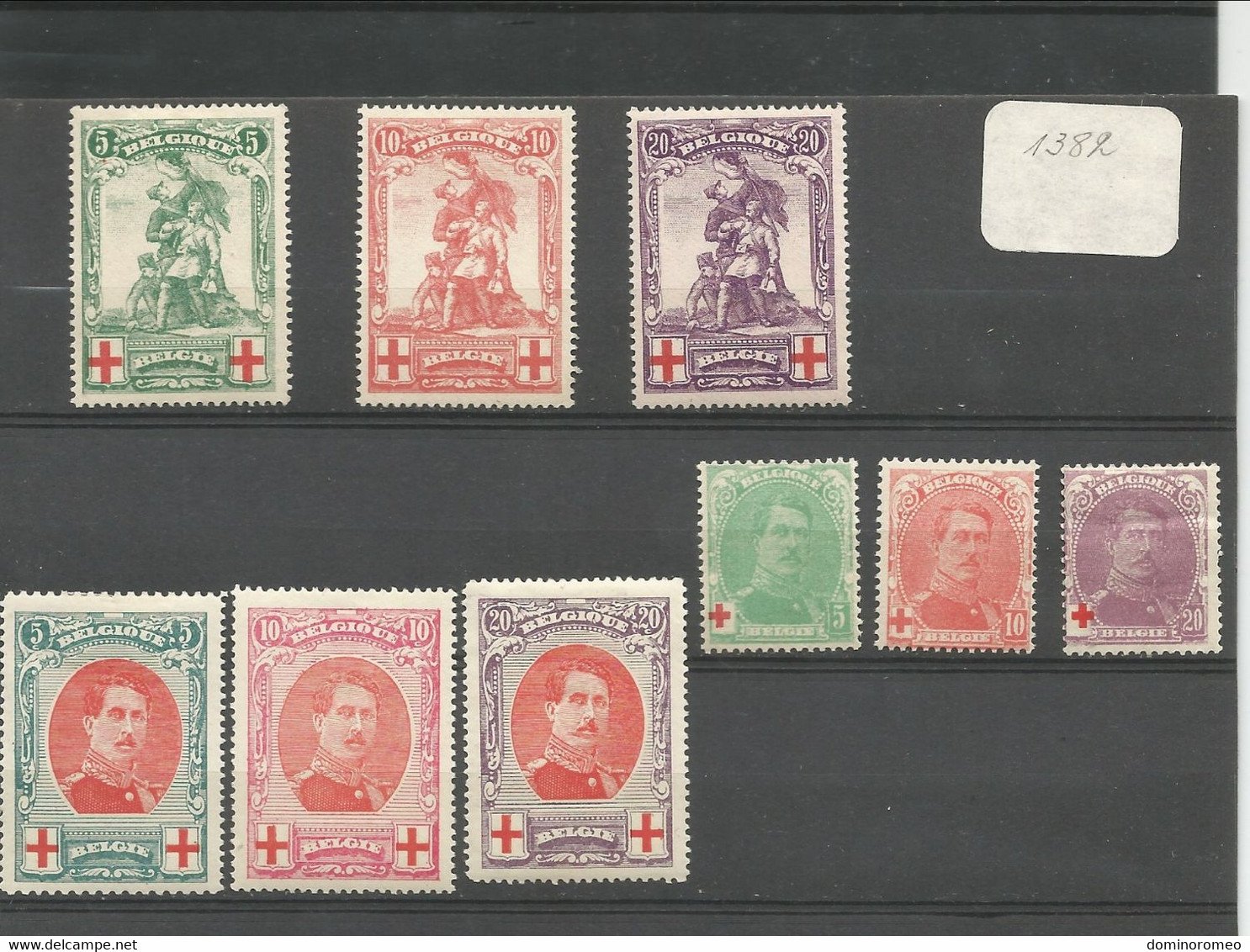 OCB 126 ==> 134 * Postfris Met Scharnier - 1914-1915 Croix-Rouge