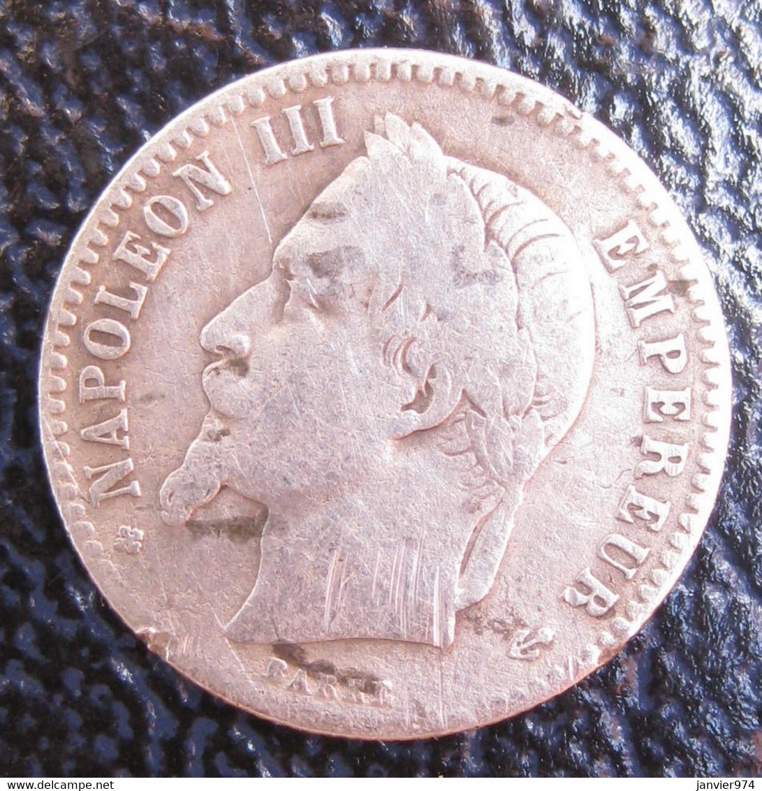 50 Centimes 1865 BB Strasbourg  , Napoléon III , En Argent - 50 Centimes