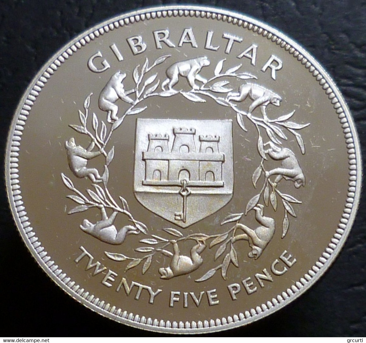 Gibilterra - 25 Pence 1977 - Giubileo Del Regno Della Regina Elisabetta - KM# 10a - Gibraltar