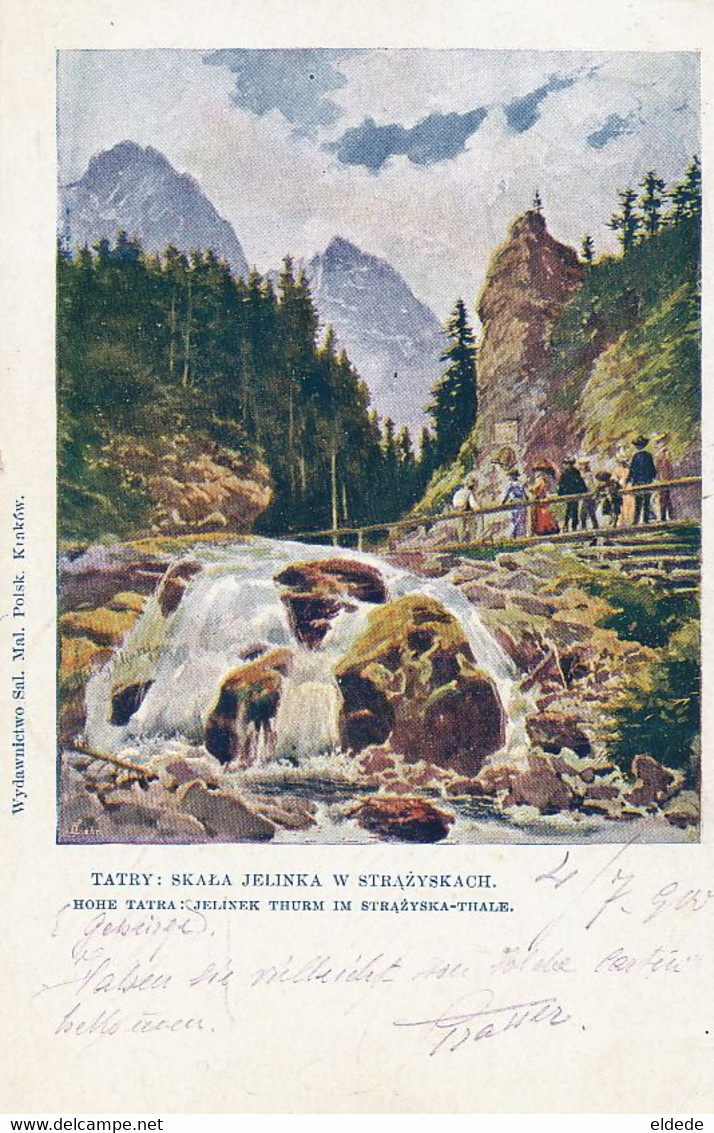 Tatry Art Card Tatra Skala Jelinska W Strazyskach Krakow. P. Used Austria - Polen