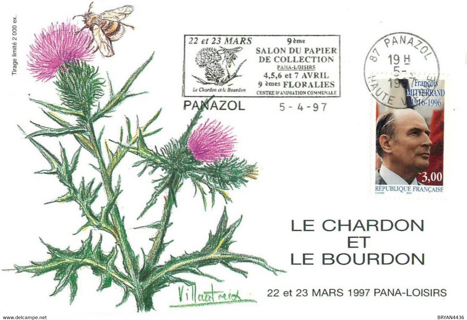 87 - PANAZOL - 9° SALON Du PAPIER - LE CEPES  - 1997 - CP - TRES BON ETAT - Panazol