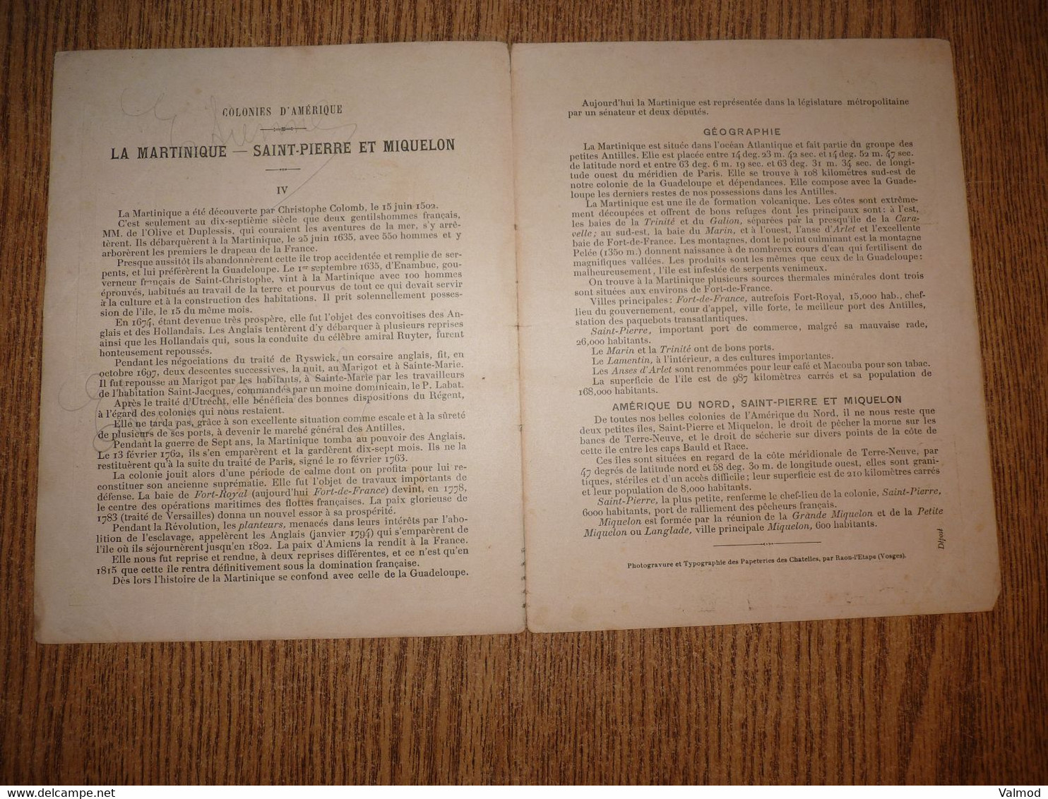 Protège-Cahier/Couverture "Les Colonies Françaises"-Voir Détail Sur Photos- Format Plié 22,2 Cm X 17,5 Cm Environ. - Protège-cahiers