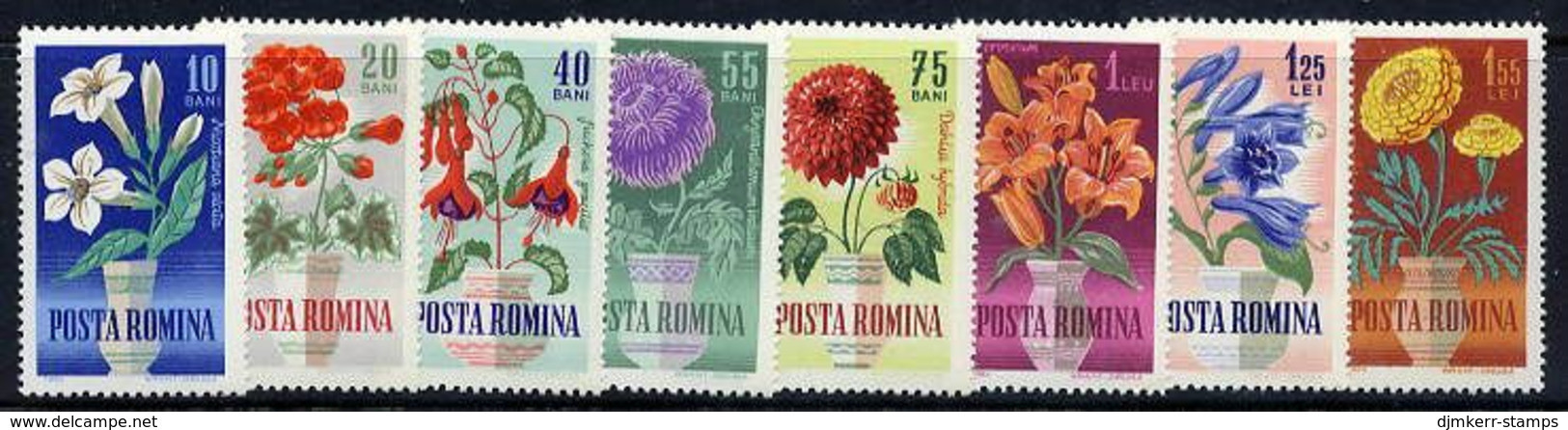 ROMANIA 1964 Garden Flowers Set  MNH / **.  Michel 2268-75 - Neufs