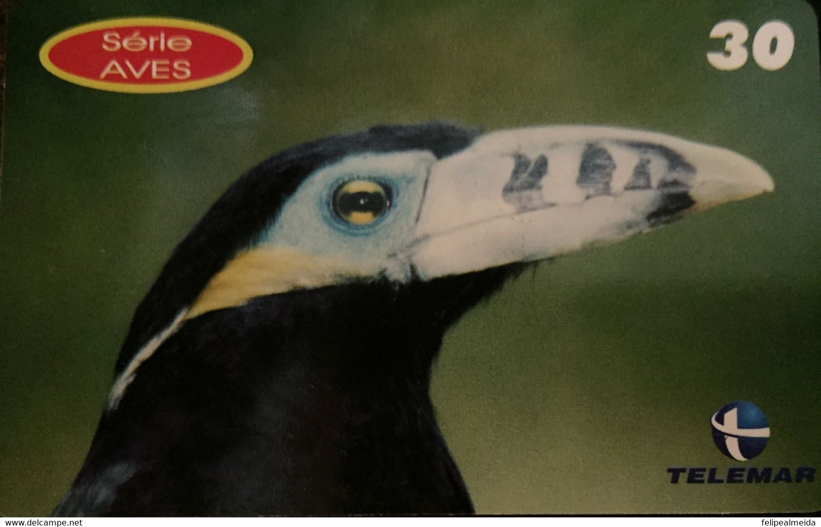 Phone Card Manufactured By Telemar In 2001 - Birds Special Series - Araçari-poca Species - Arenden & Roofvogels