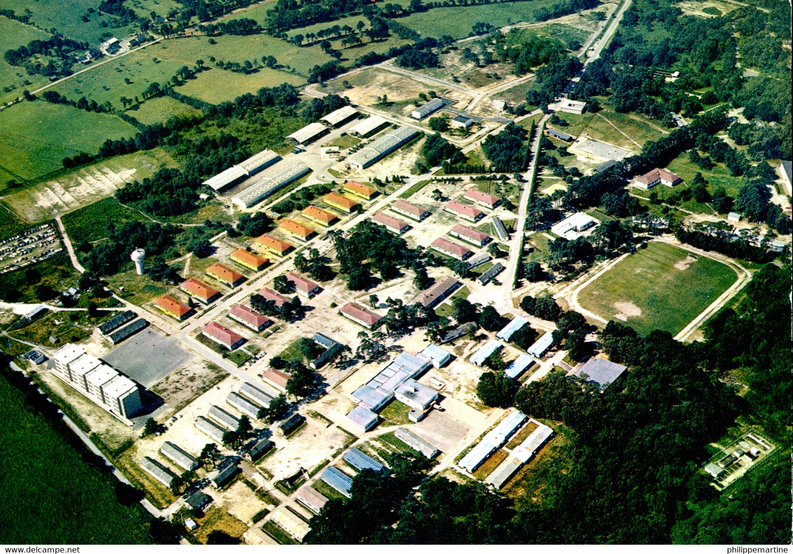 35 - Saint Aubin Du Cormier : Camp De La Lande D'Ouée - Vue D'ensemble - Cliché Aérien Heurtier - Other & Unclassified