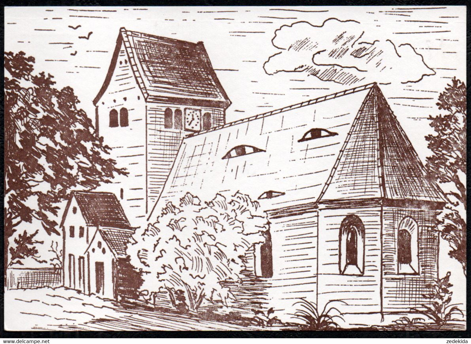 C5872 - Beerendorf Delitzsch - Kirche Künstlerkarte - Delitzsch