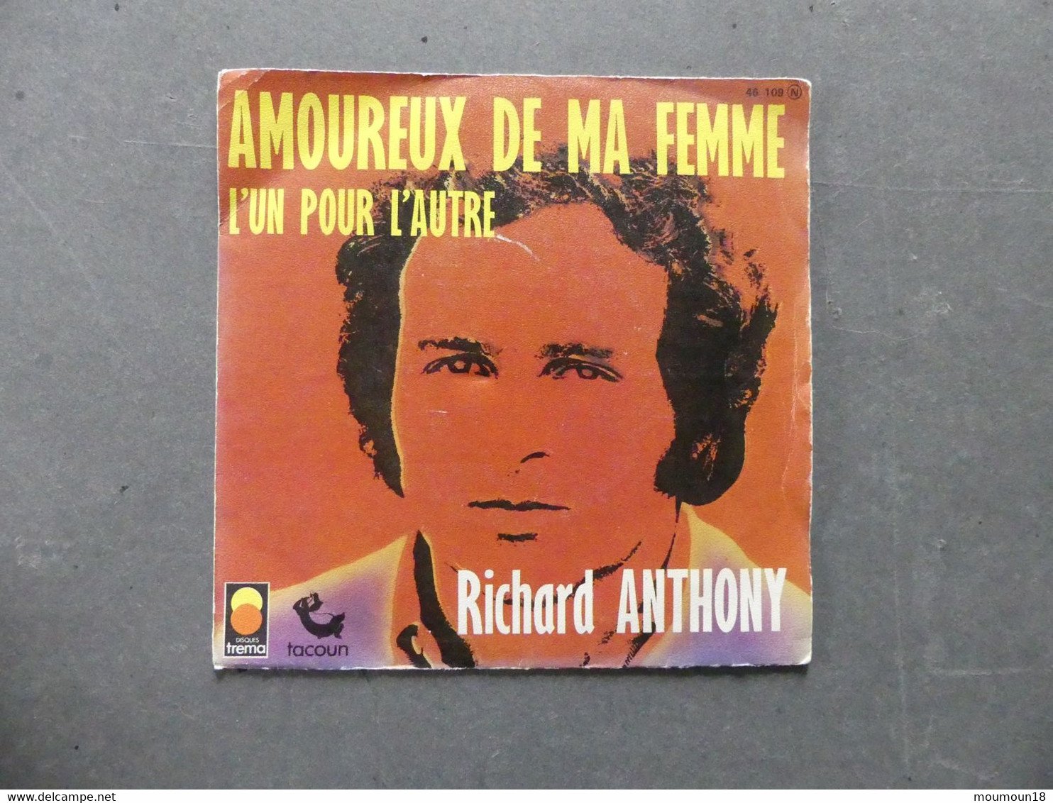 Richard Anthony Amoureux De Ma Femme 46109 Voir Centre Disque - 45 T - Maxi-Single