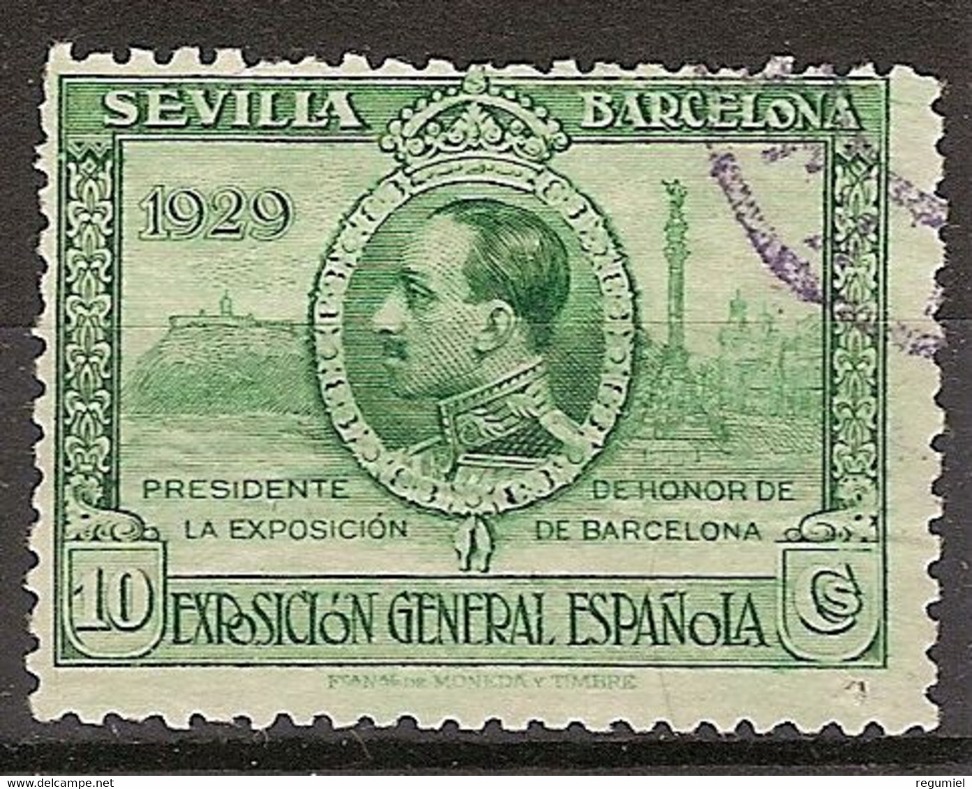 España U 0437 (o) Expo Sevilla Y Barcelona. 1929 - Used Stamps