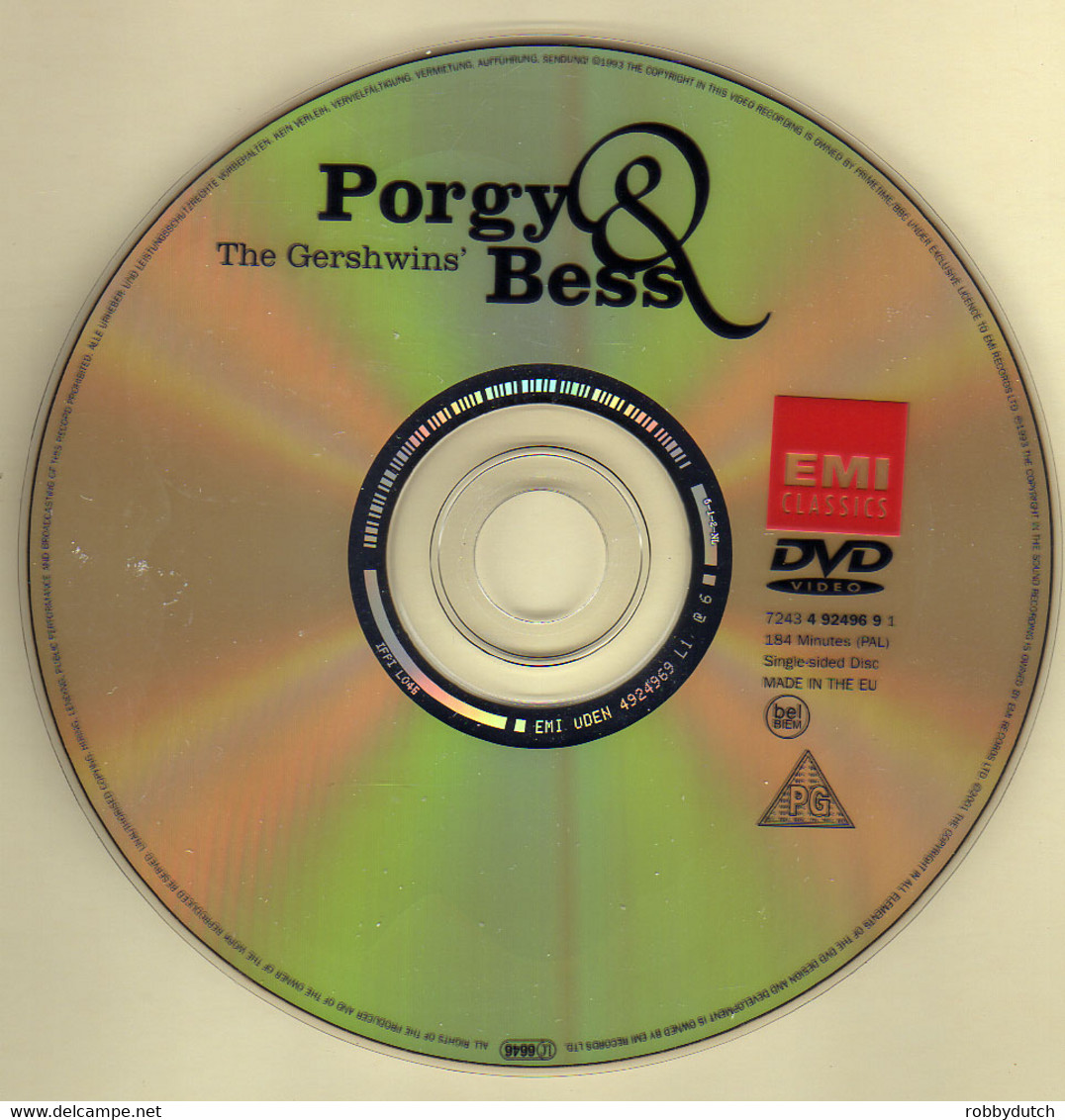 * LP + DVD *  PORGY AND BESS