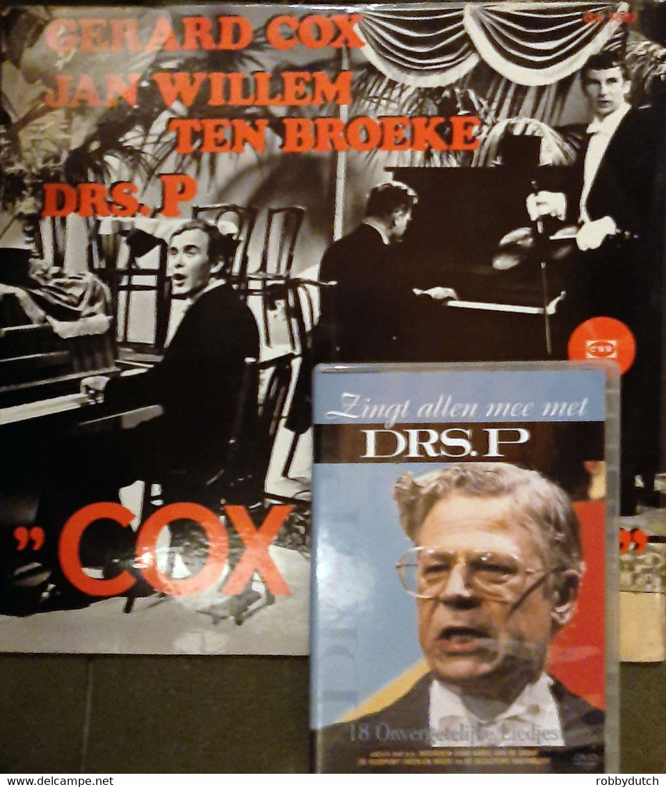 * LP + DVD *  GERARD COX, JAN WILLEM TEN BROEKE En DRS. P: " COX & CO"  + ZINGT ALLEN MEE MET DRS. P - Comiques, Cabaret