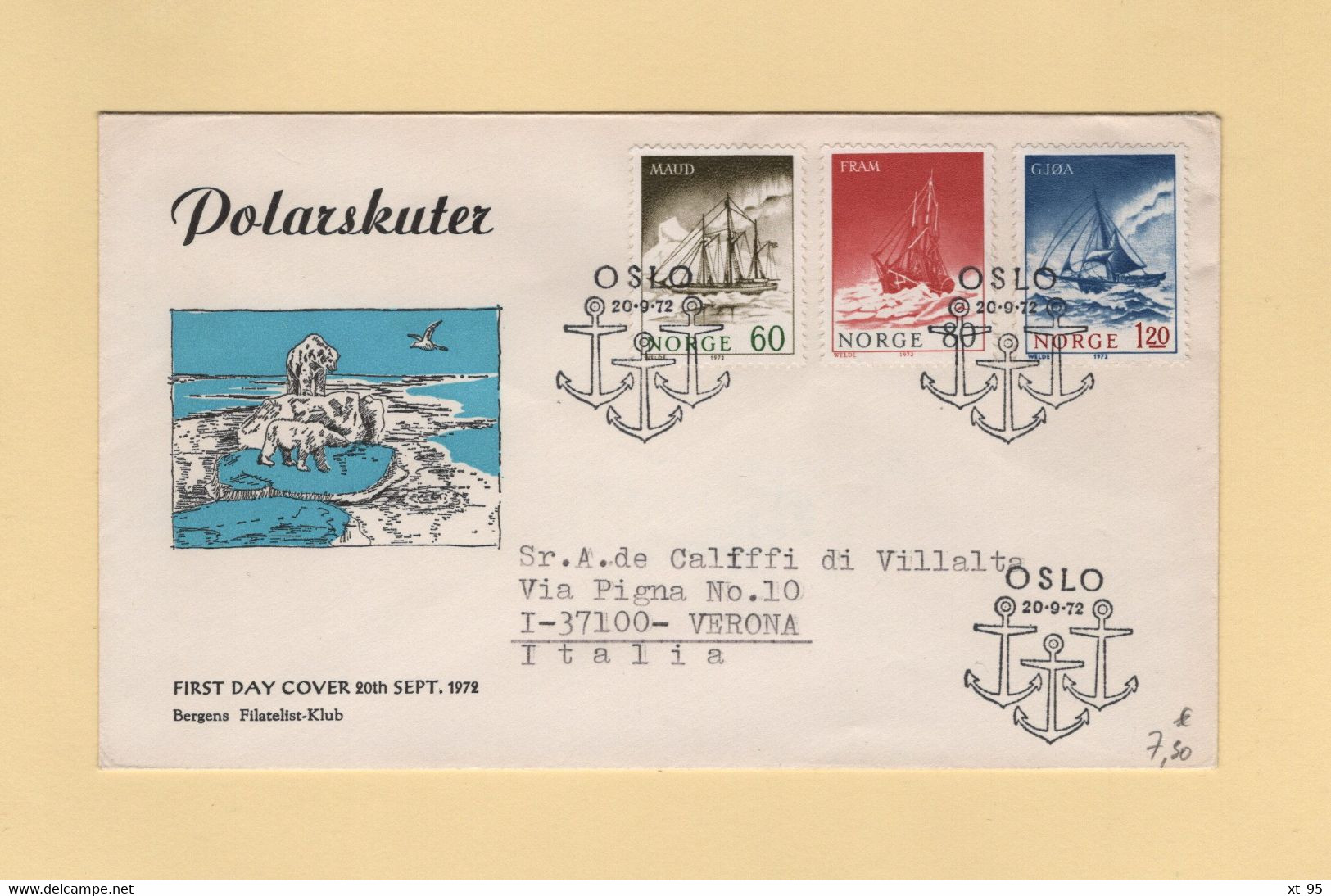 Antarctique - Polarskuter - 1972 - FDC - Other & Unclassified