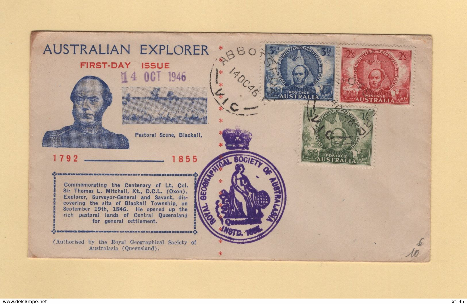 Antarctique - Australian Eplorer - 1946 - FDC - FDC