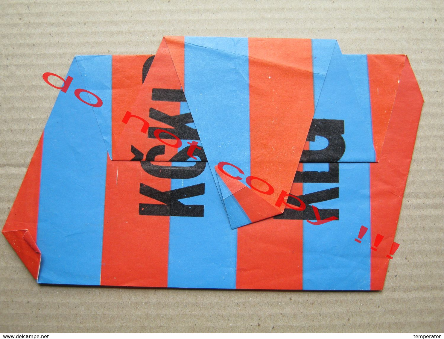 Yugoslavia / Košarkaški Klub " JUG " - Old Paper Flag - Kleding, Souvenirs & Andere