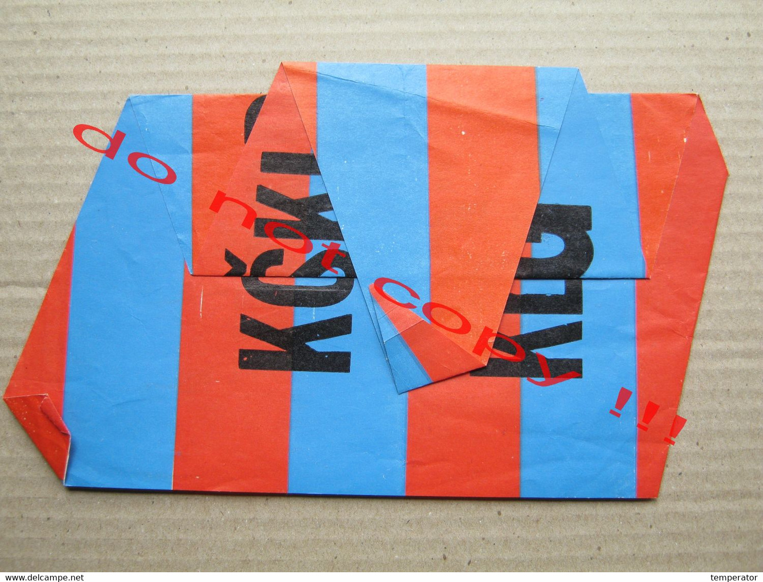 Yugoslavia / Košarkaški Klub " JUG " - Old Paper Flag - Apparel, Souvenirs & Other