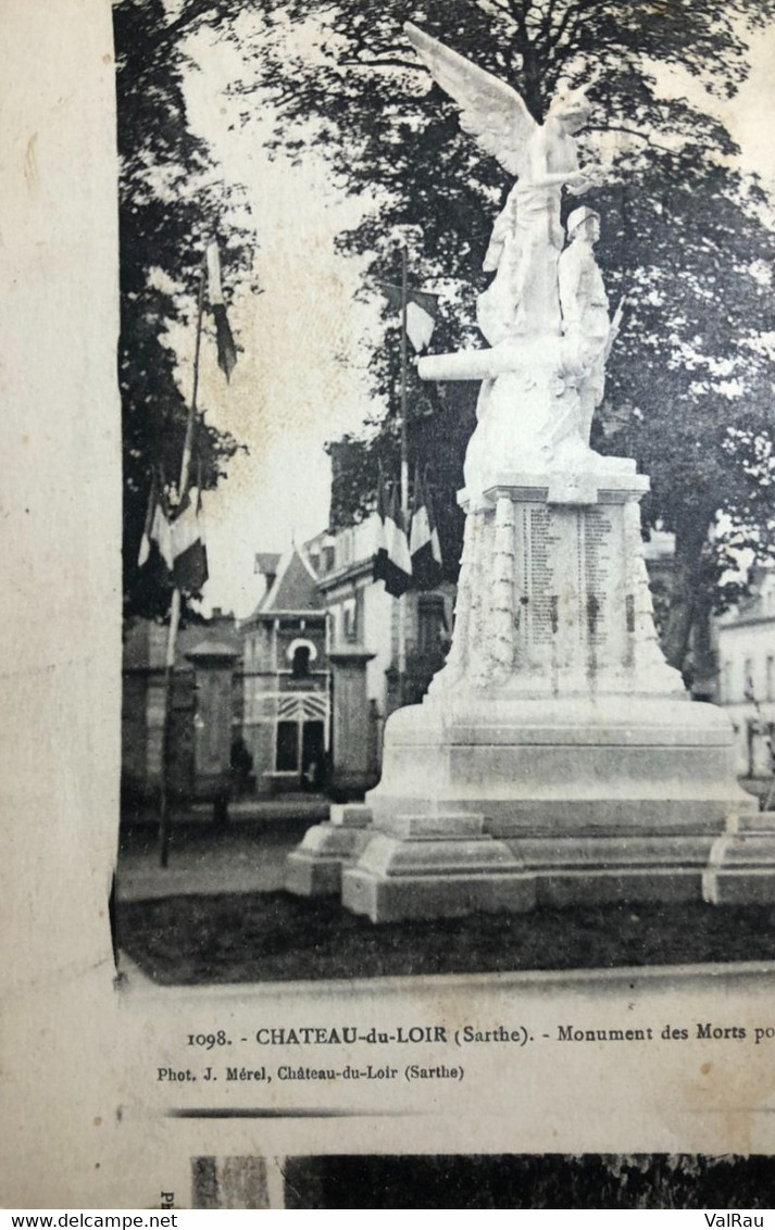 Carte Postale - Chateau-du-Loir, Monument Des Morts - Chateau Du Loir