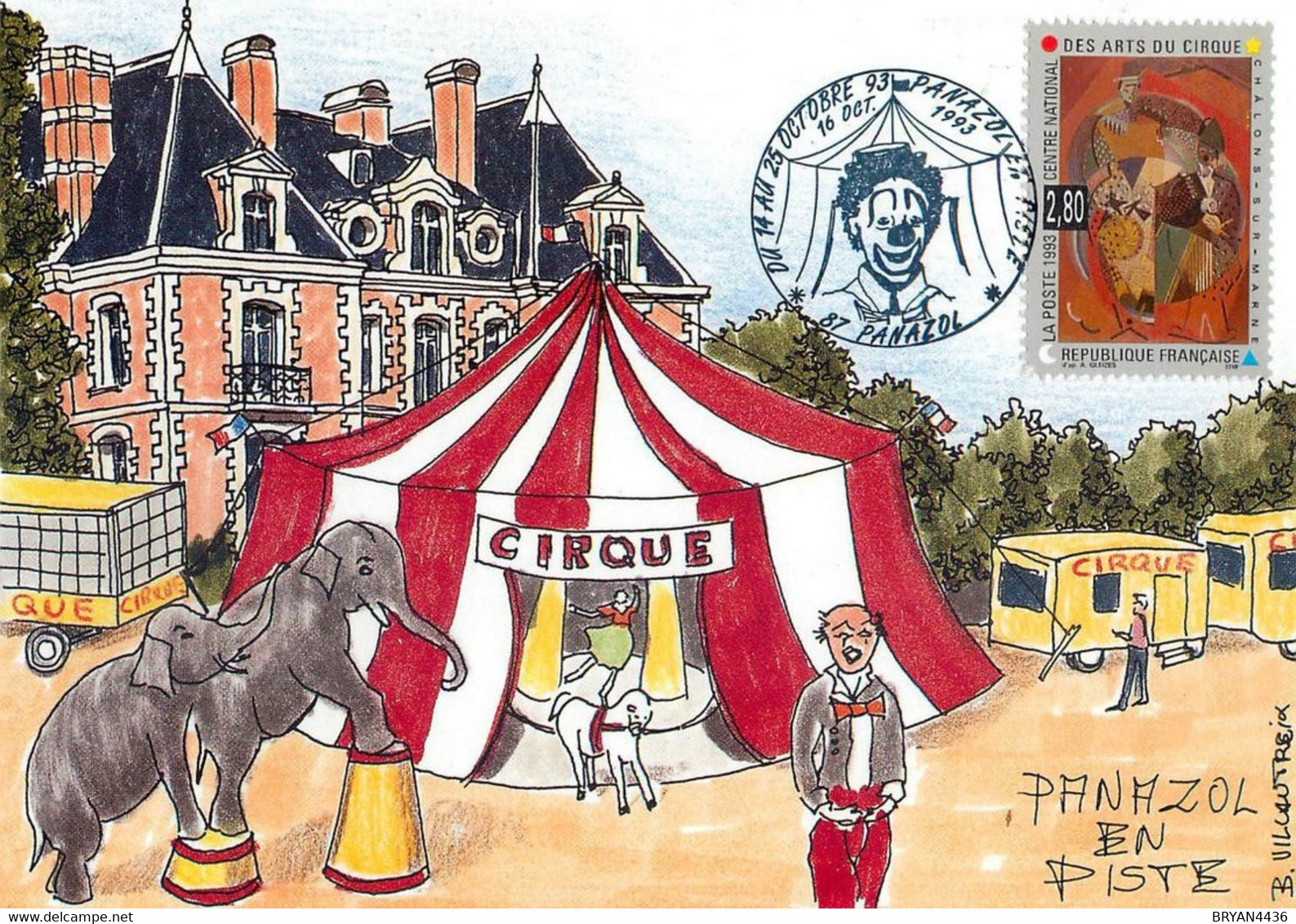 87 - PANAZOL - CIRQUE - L' EVENEMENT PANAZOL En PISTE, 4° édition  - 1993 - CP - TRES BON ETAT - Panazol