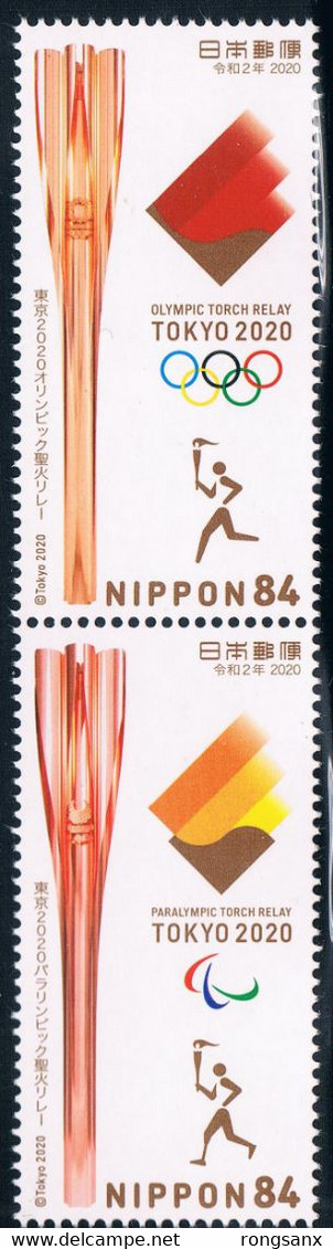 2020 JAPAN TOKYO OLYMPIC GAME TORCH RELAY STAMP 2V - Sommer 2020: Tokio