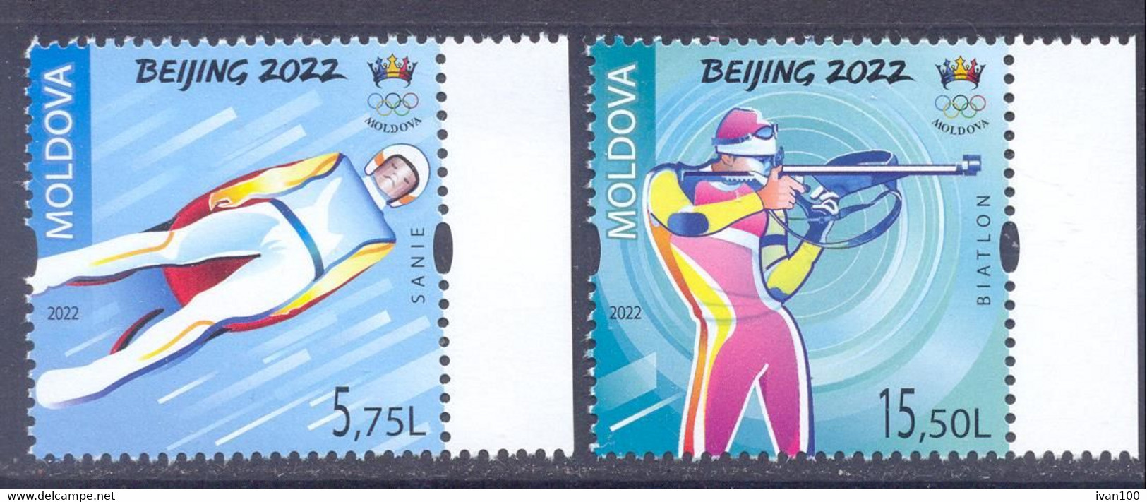 2022. Winter Olympic Games Beijing '2022, 2v, Mint/** - Winter 2022: Peking