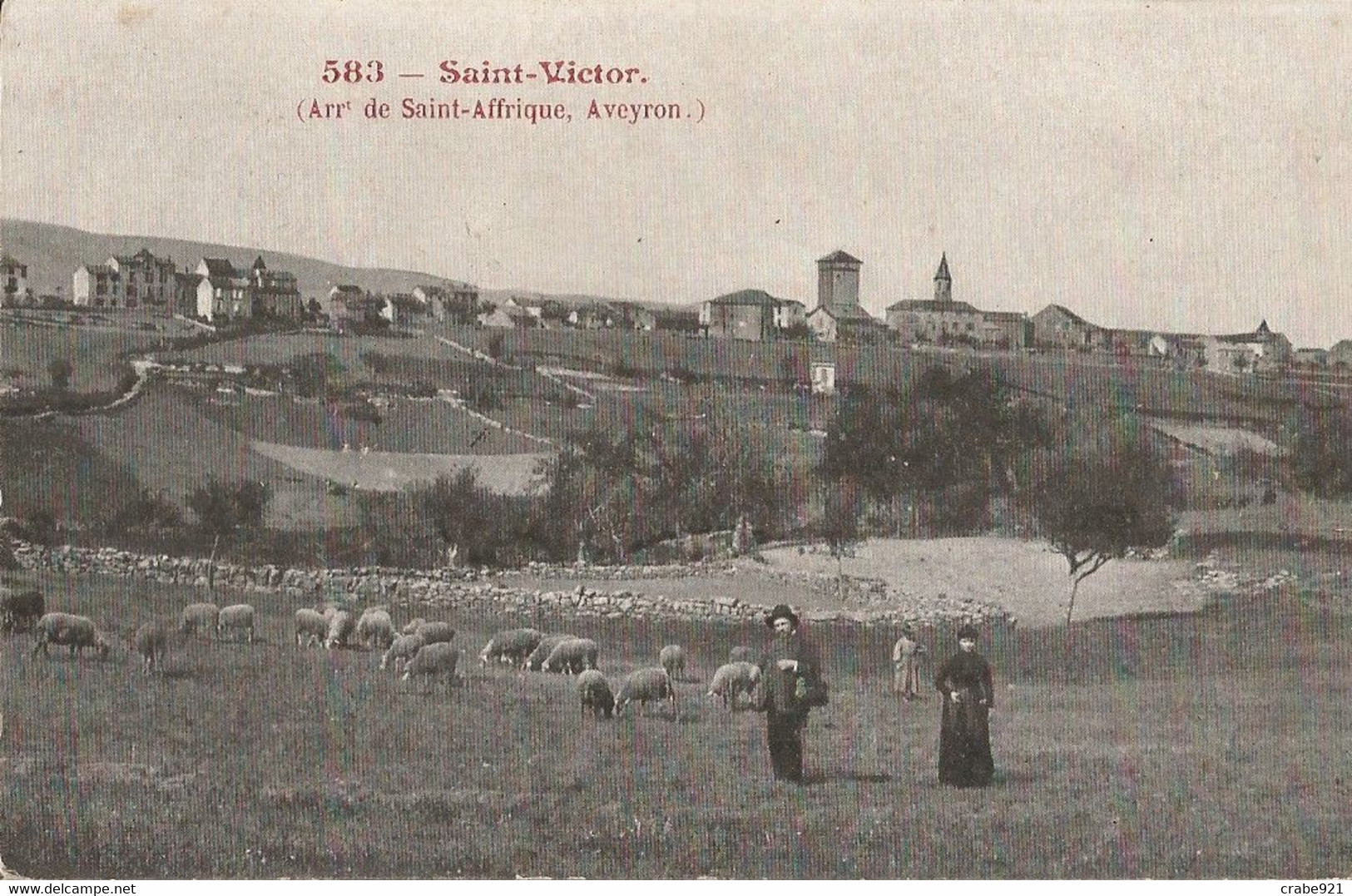 12 SAINT VICTOR   (arrt De St Affrique Aveyron) Voyagée 1914 - Saint Victor