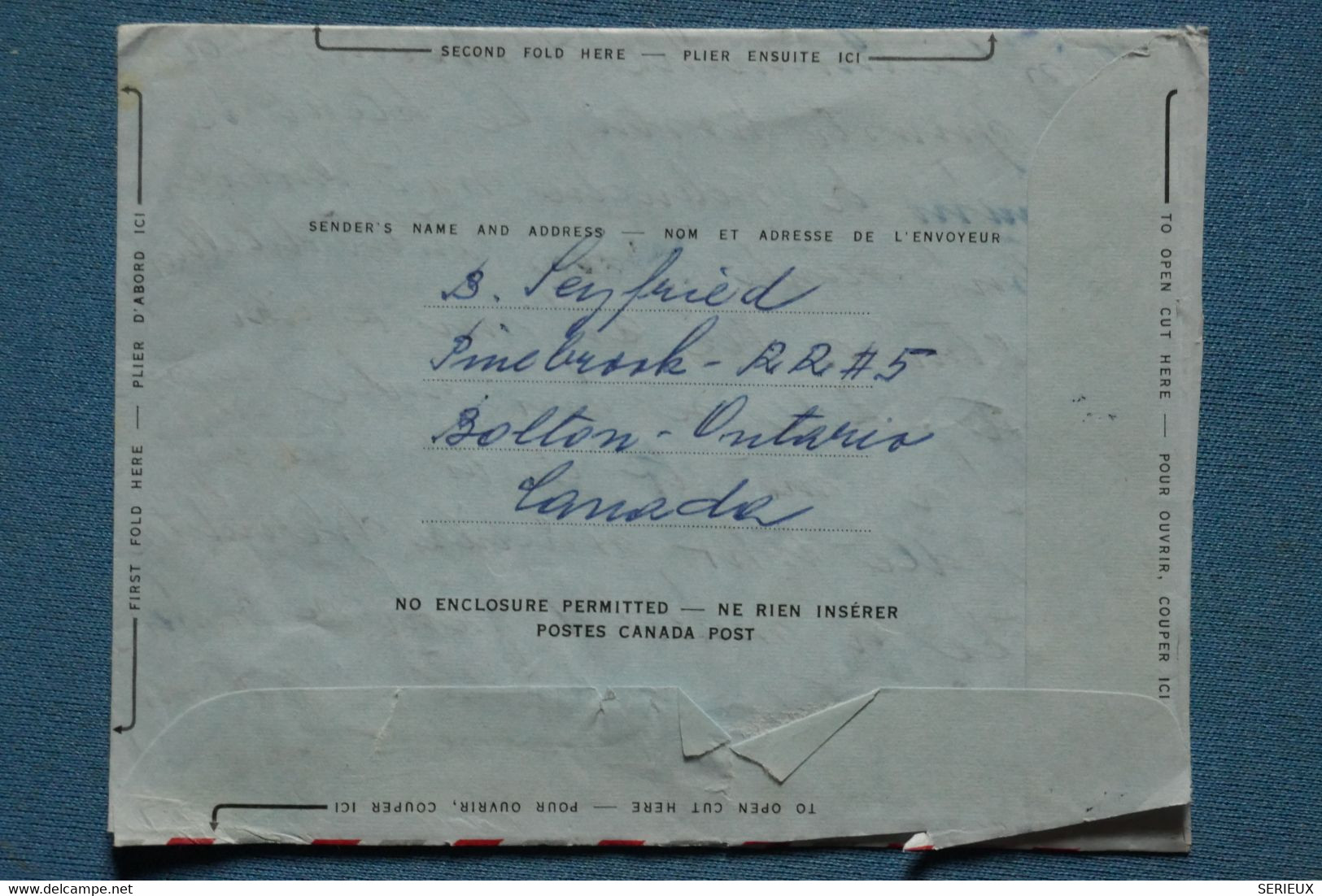 AR9 CANADA    BELLE LETTRE  1956 TORONTO POUR PRAHA TCHAQUIE + AFFRANCH . PLAISANT - Airmail