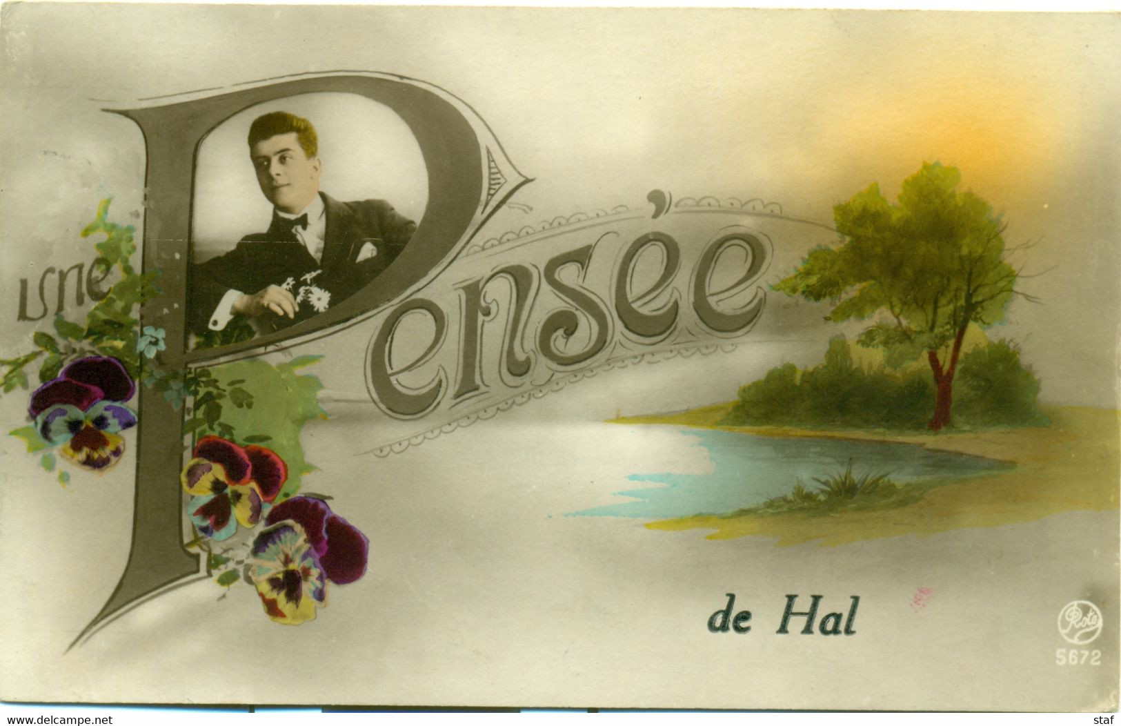 Halle - Une Pensée De Hal : 1925 - Halle