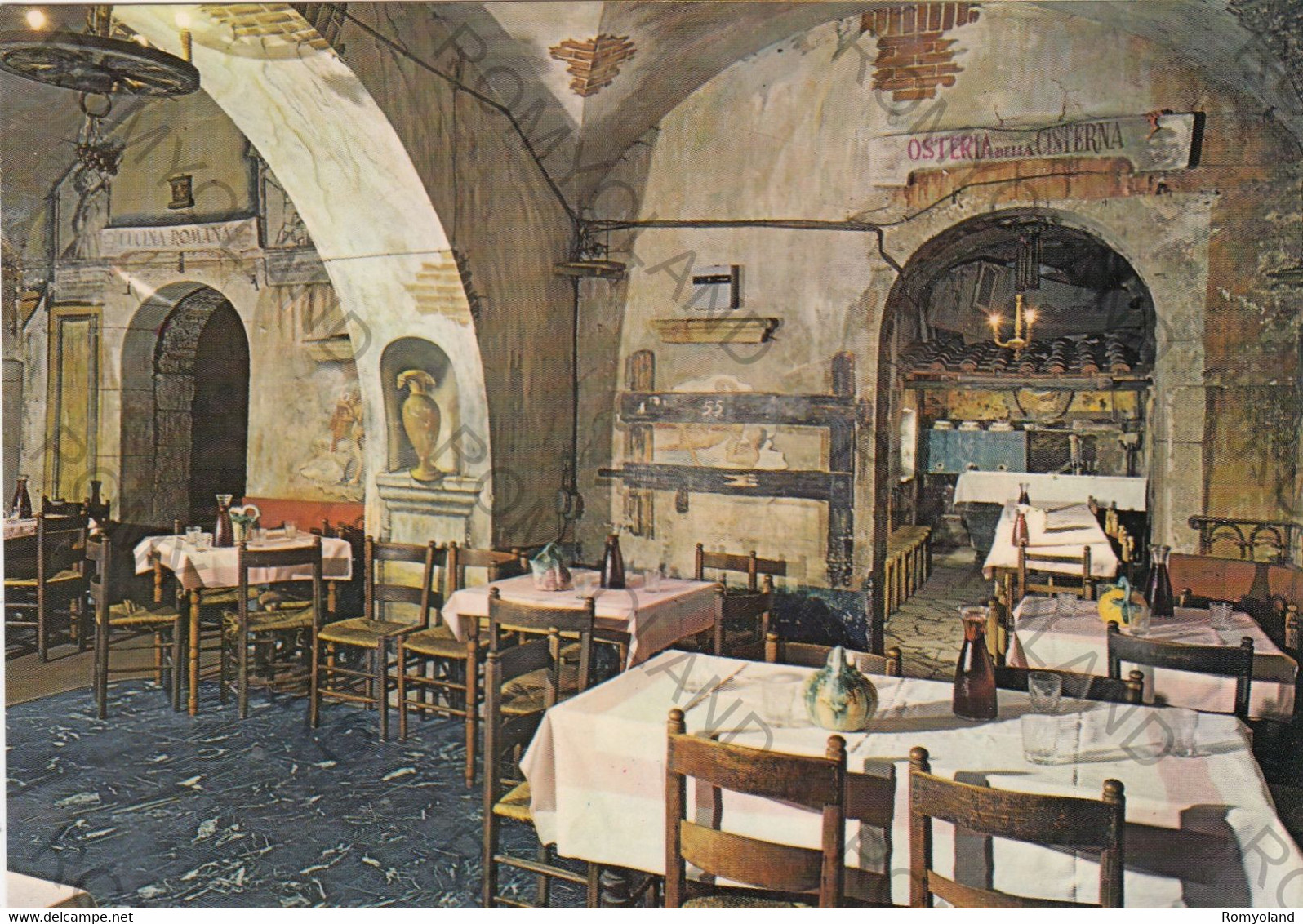 CARTOLINA  ROMA,LAZIO,RISTORANTE "LA CISTERNA" IN TRASREVERE,BELLA ITALIA,STORIA,MEMORIA,CULTURA,NON VIAGGIATA - Cafés, Hôtels & Restaurants