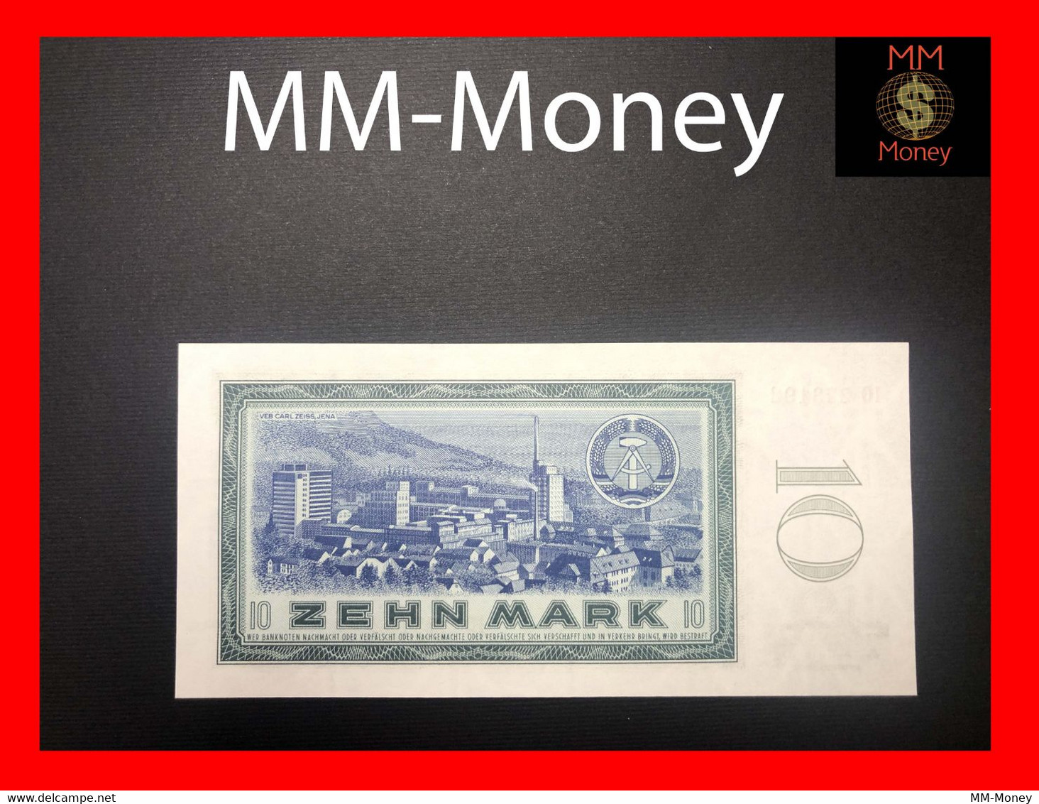 GERMANY Democratic Republic  DDR 10 Mark 1964  P. 23  "scarce"    UNC - 10 Mark