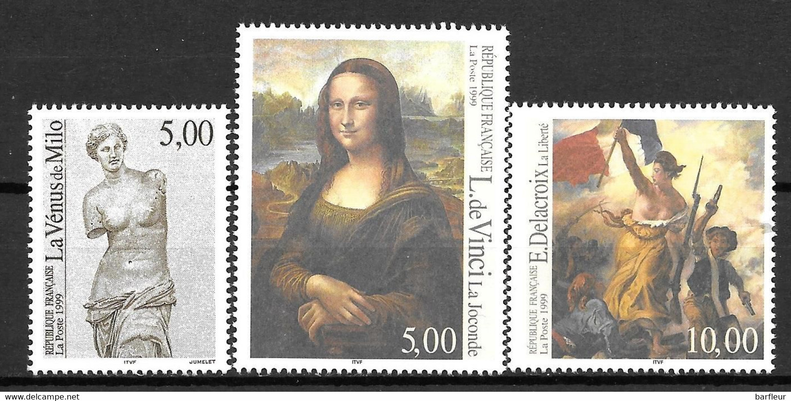 Année 1999 : Y. & T. N° 3234 ** - 3235 ** - 3236 ** Du Bloc Feuillet Philexfrance 99 - Unused Stamps