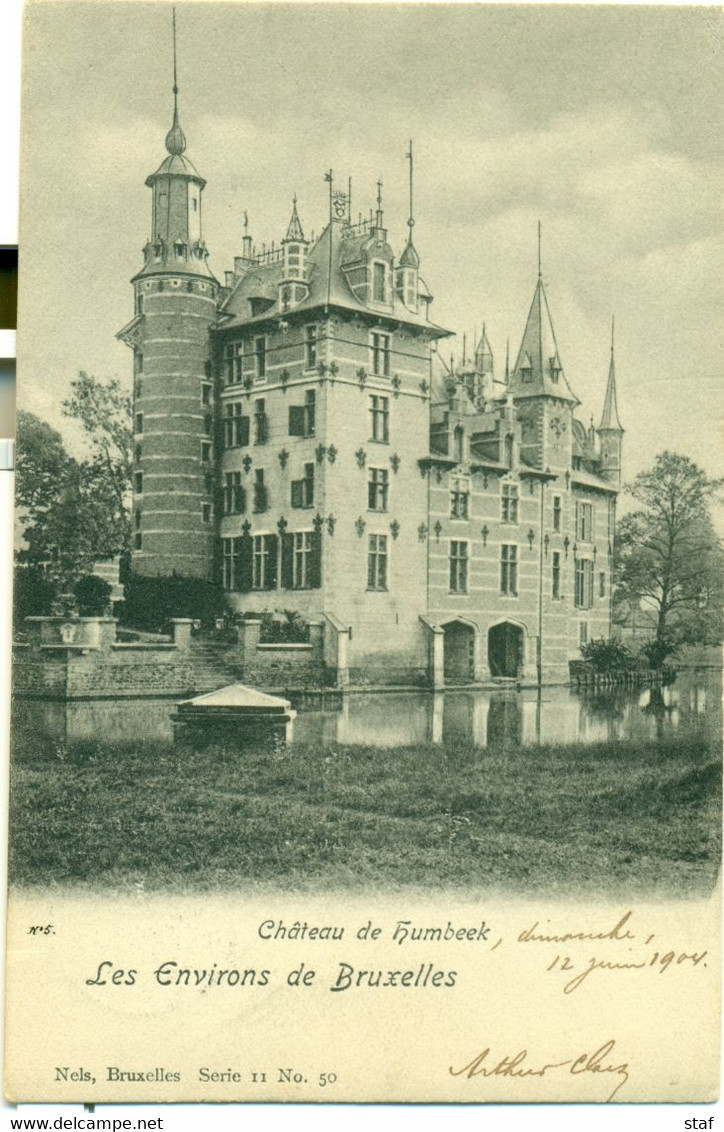 Humbeek : Château De Humbeek : 1904 - Met Zeer Mooie Sterstempel !! - Grimbergen